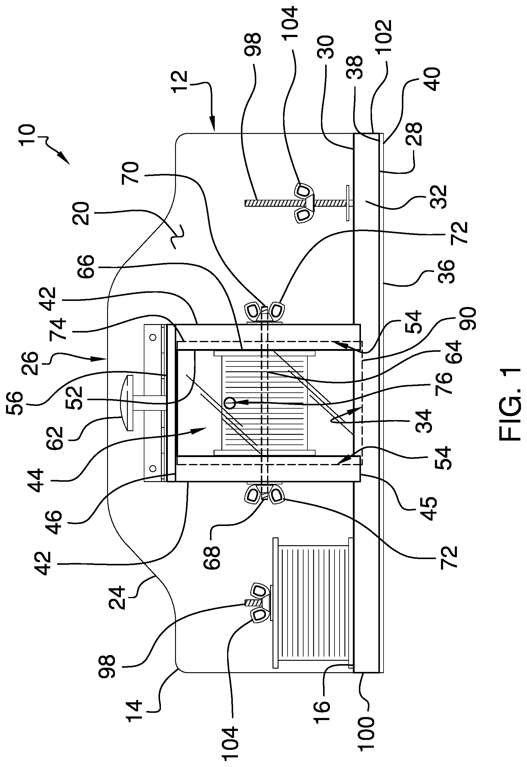 Patent US11778997 Figure 1 – Fishing line spooling assembly