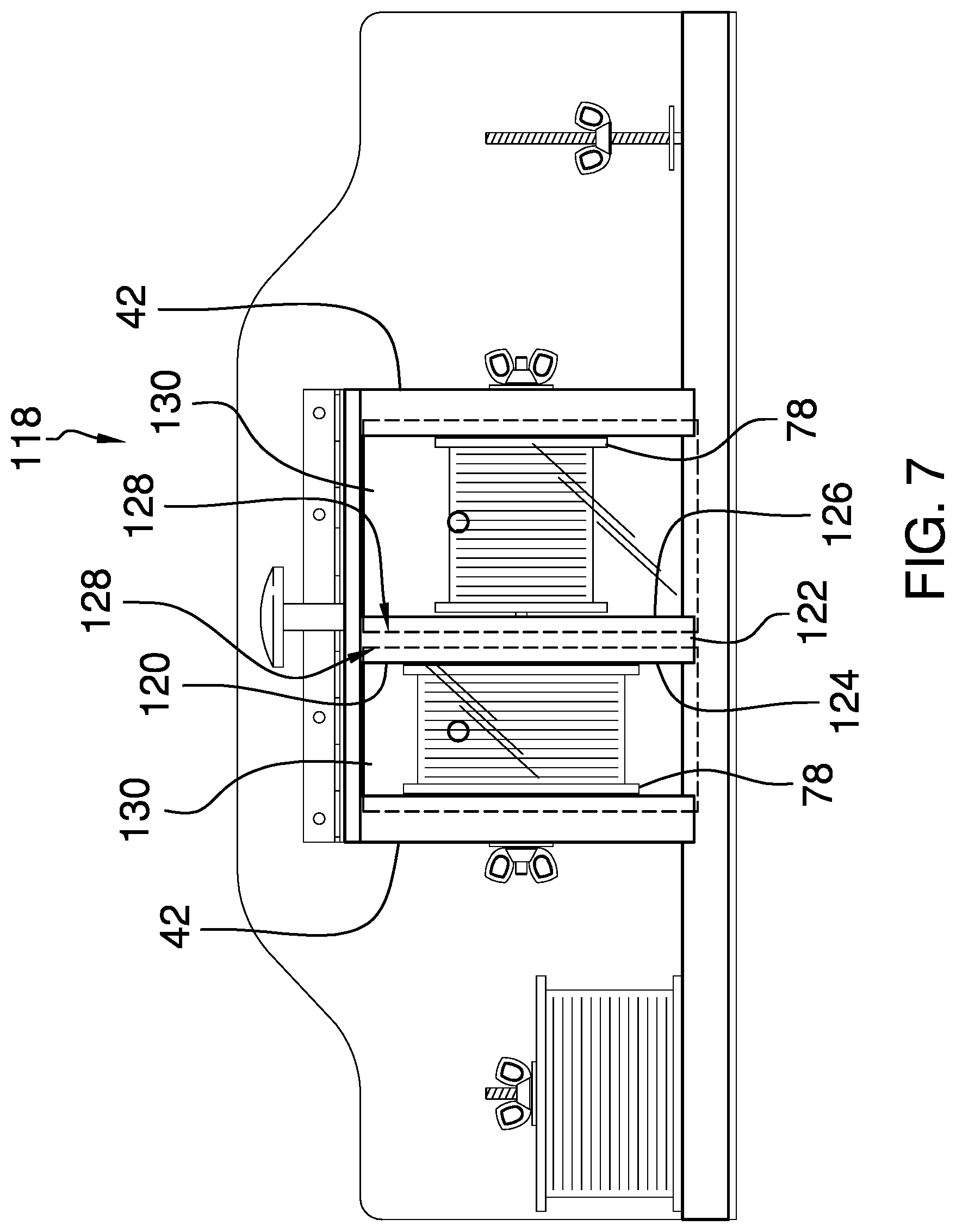Patent US11778997 Figure 7 – Fishing line spooling assembly