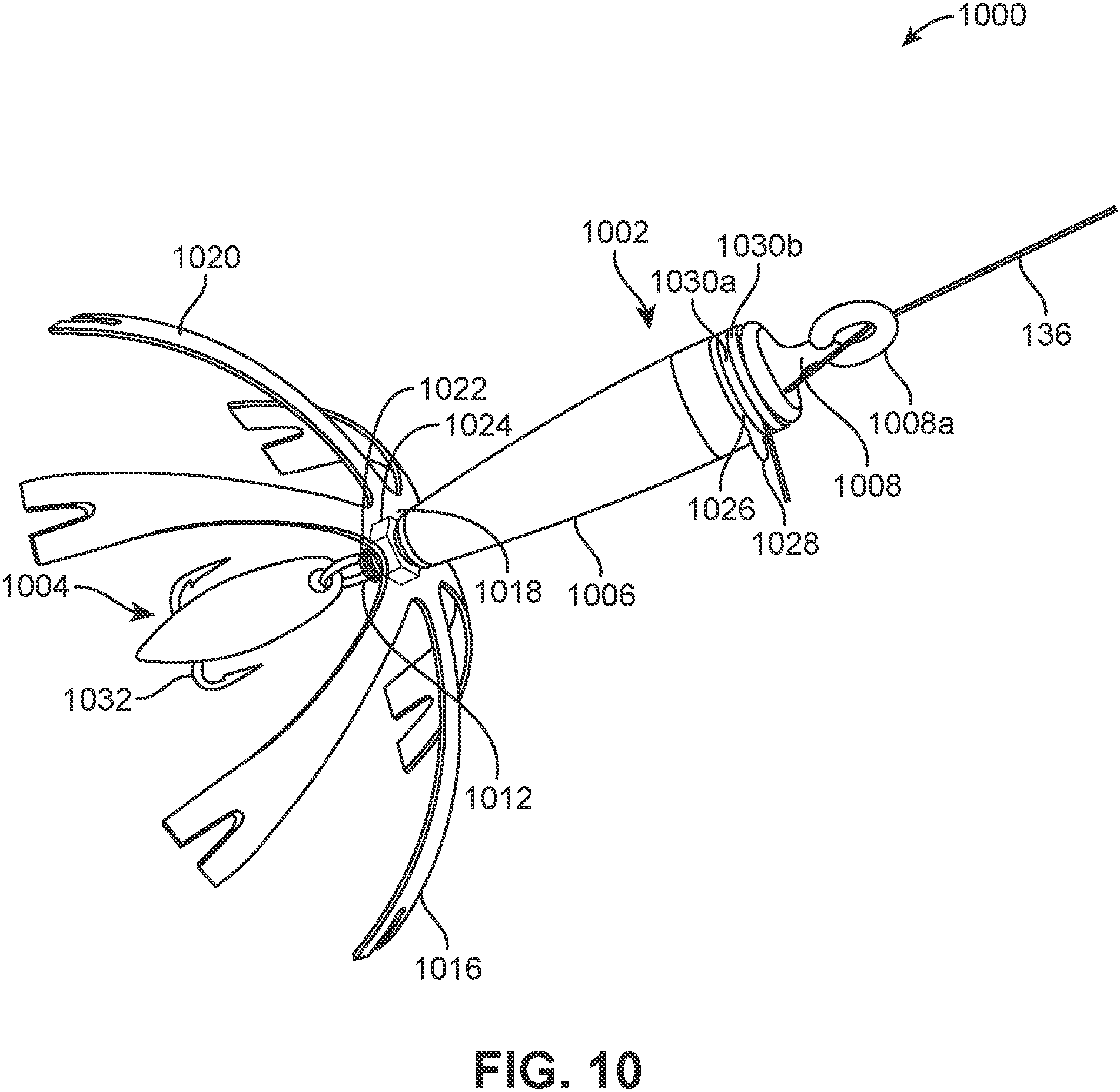 Patent US11779001 Figure 8 – Fishing lure line attachment system