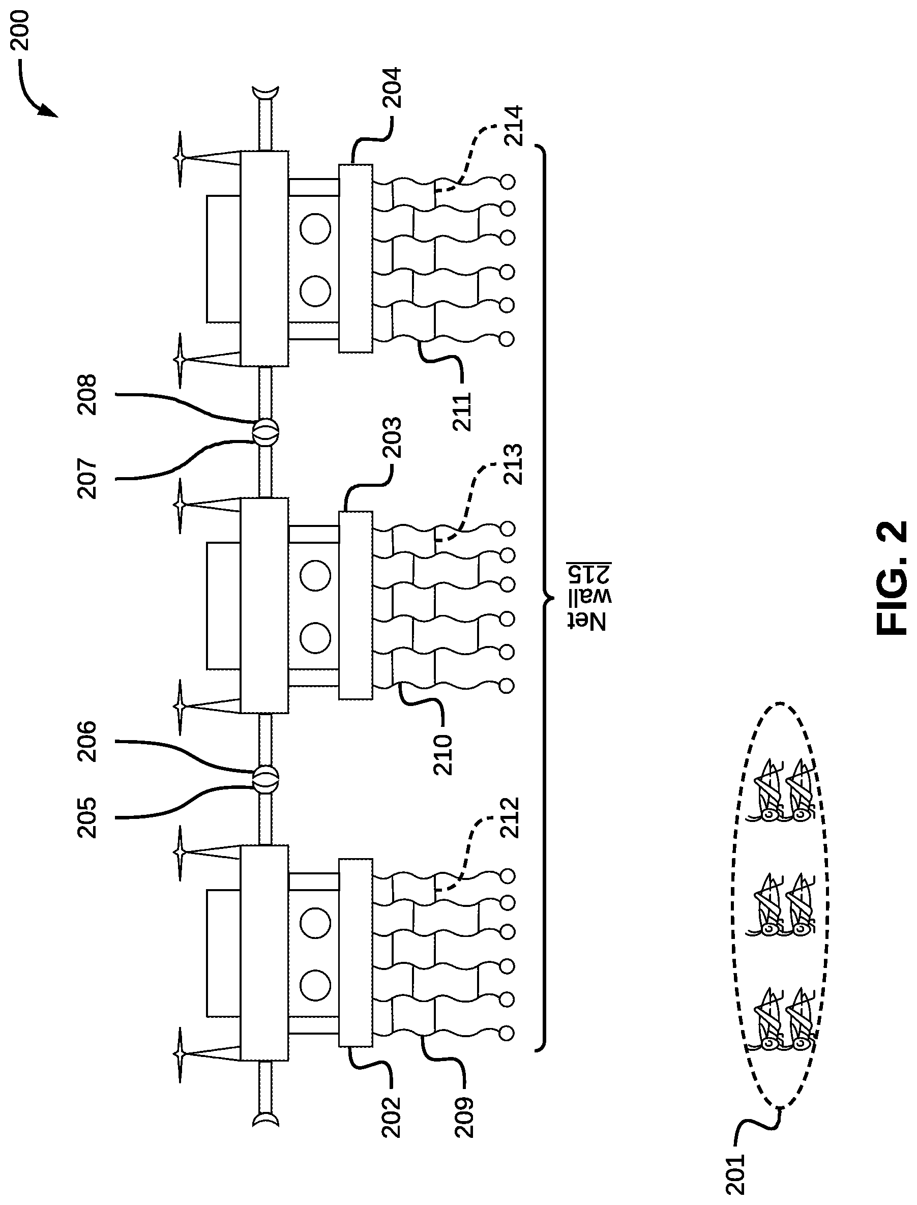 Patent US11779003 Figure 2 – System and method for managing an insect swarm using drones