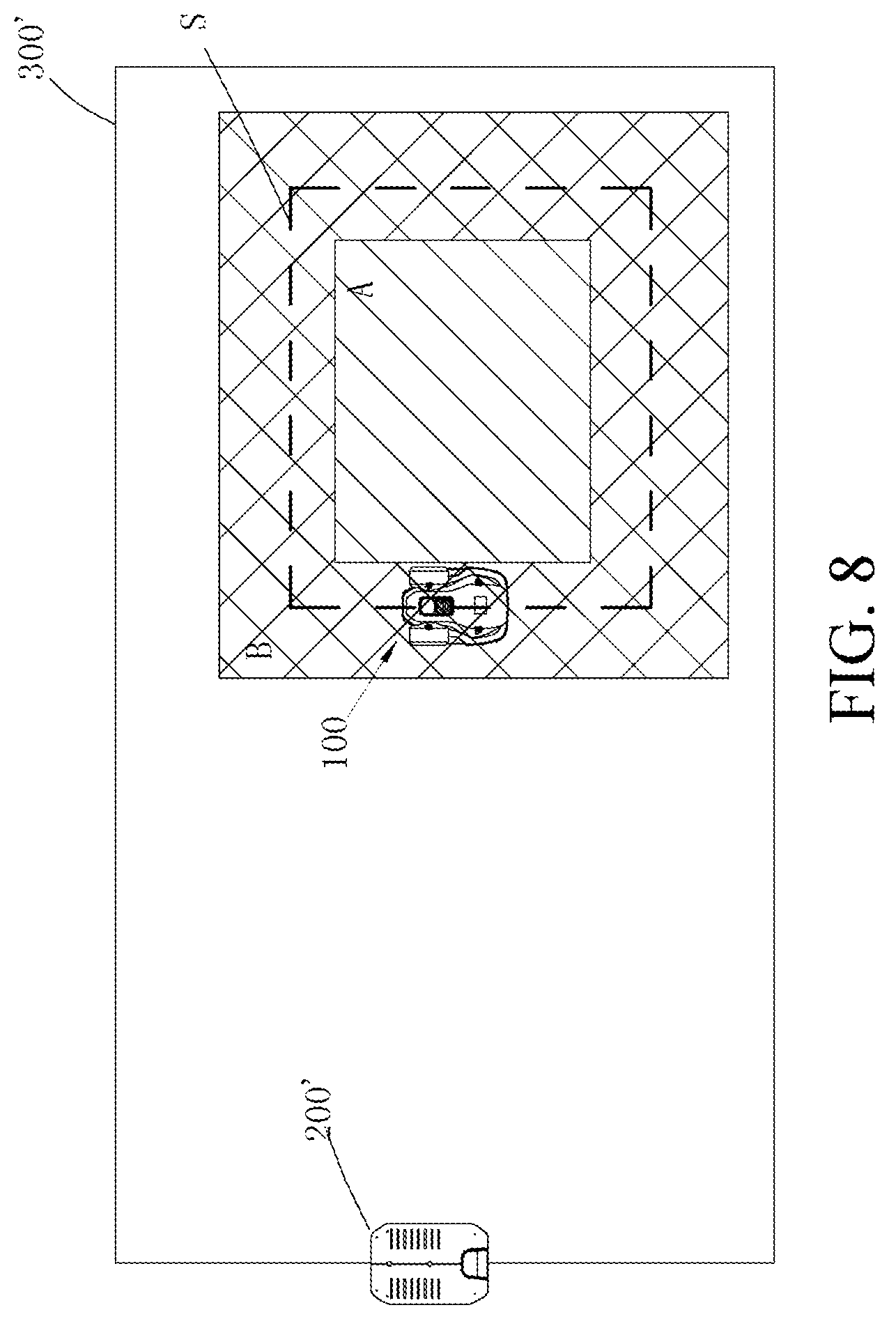 Patent US11779004 Figure 8 – Self-moving device, charging station, automatic working system, and insect suppression device thereof