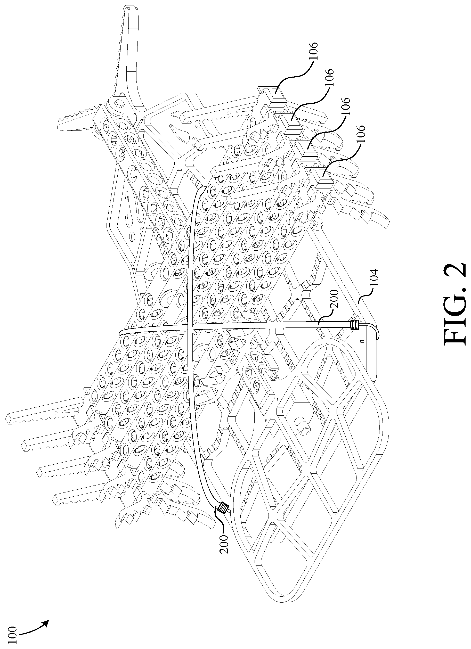 Patent US11779009 Figure 2 – Portable treestand and climbing stick system