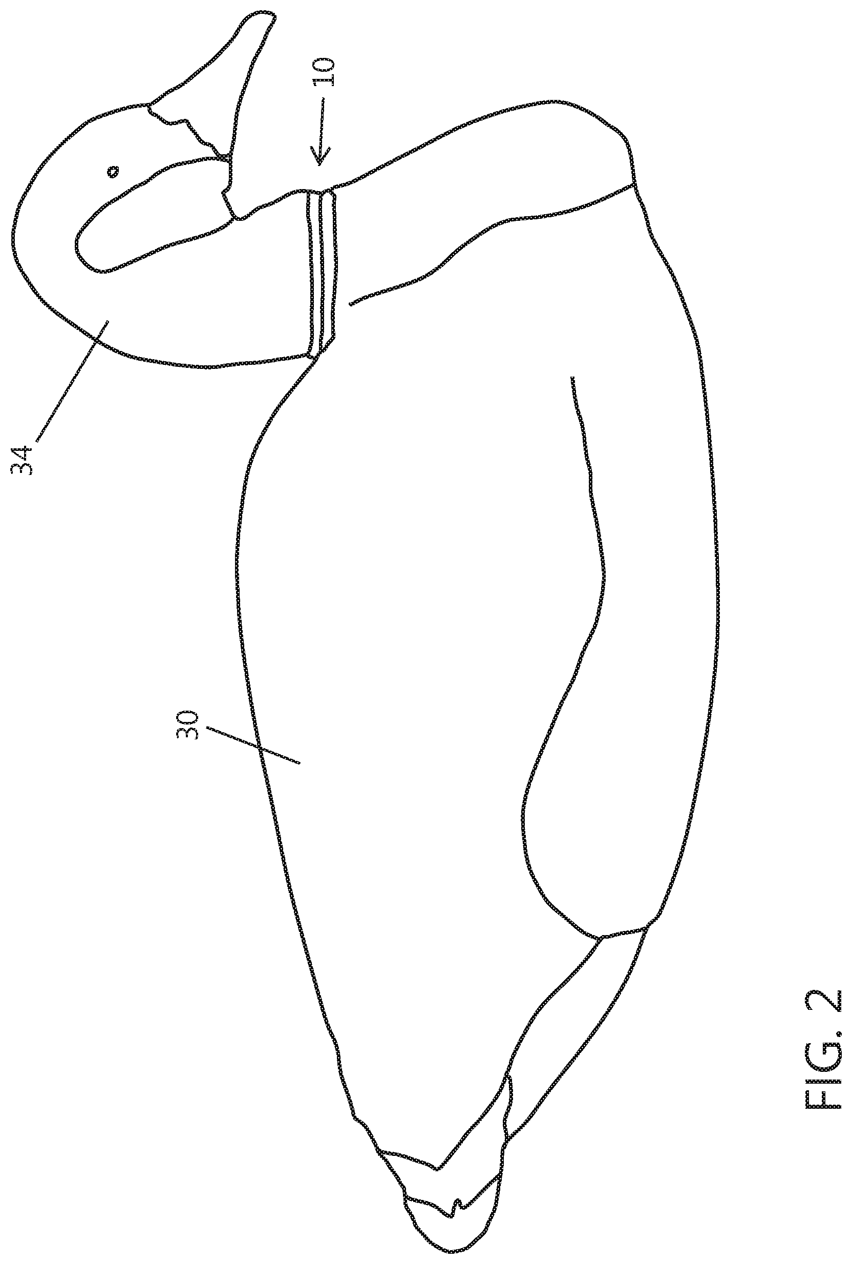 Patent US11779010 Figure 2 – Multi dimensional decoy body and head connector