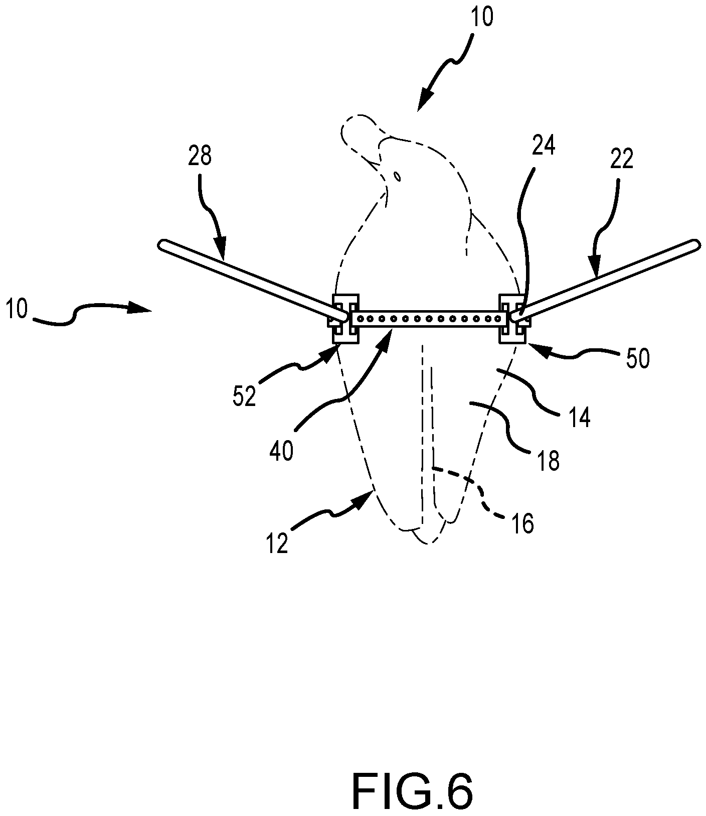 Patent US11779011 Figure 5 – Migratory bird decoy and migratory bird decoy wing assembly
