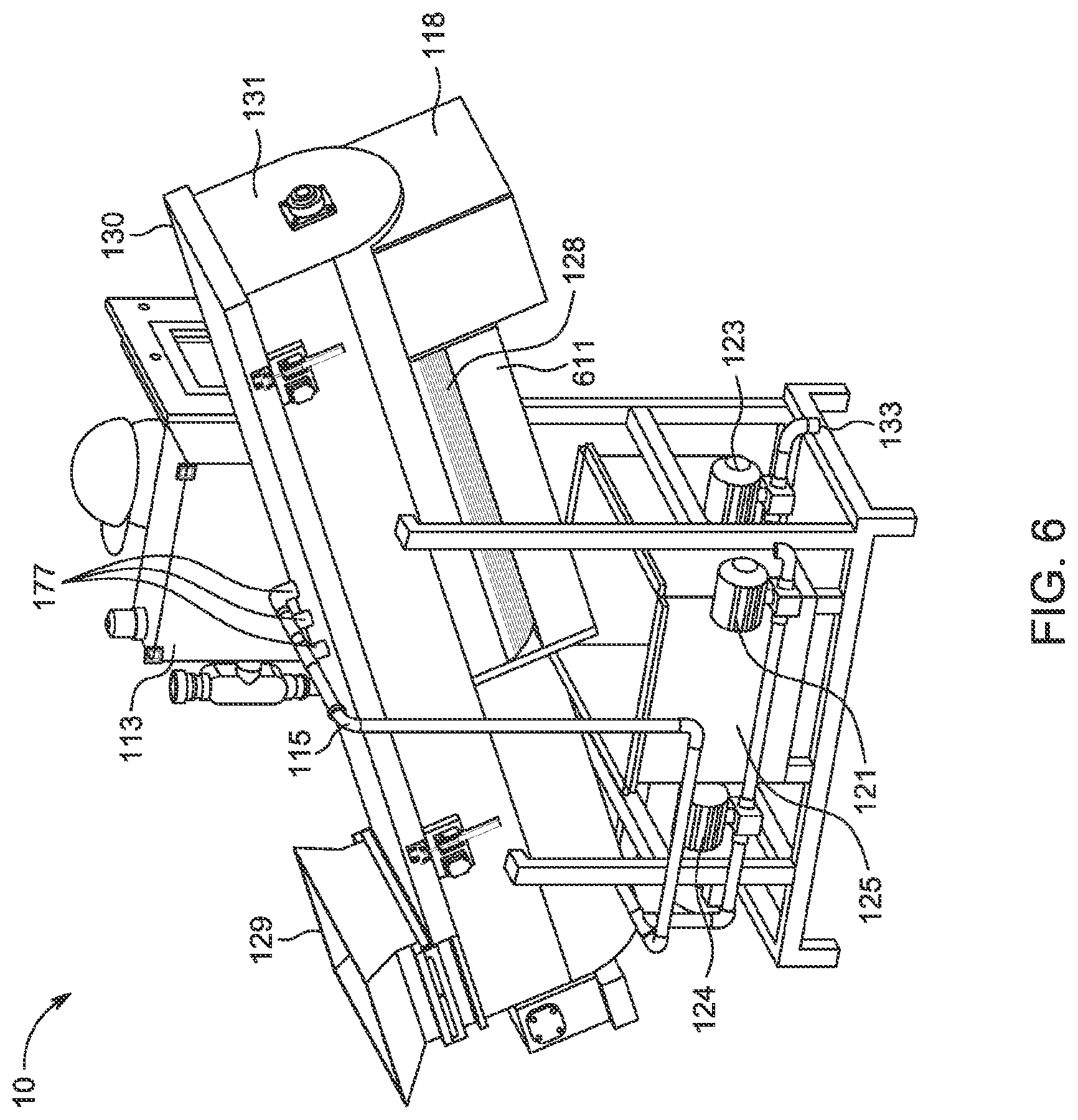 Patent US11779036 Figure 6 – Auger dip apparatus for applying antimicrobial solution