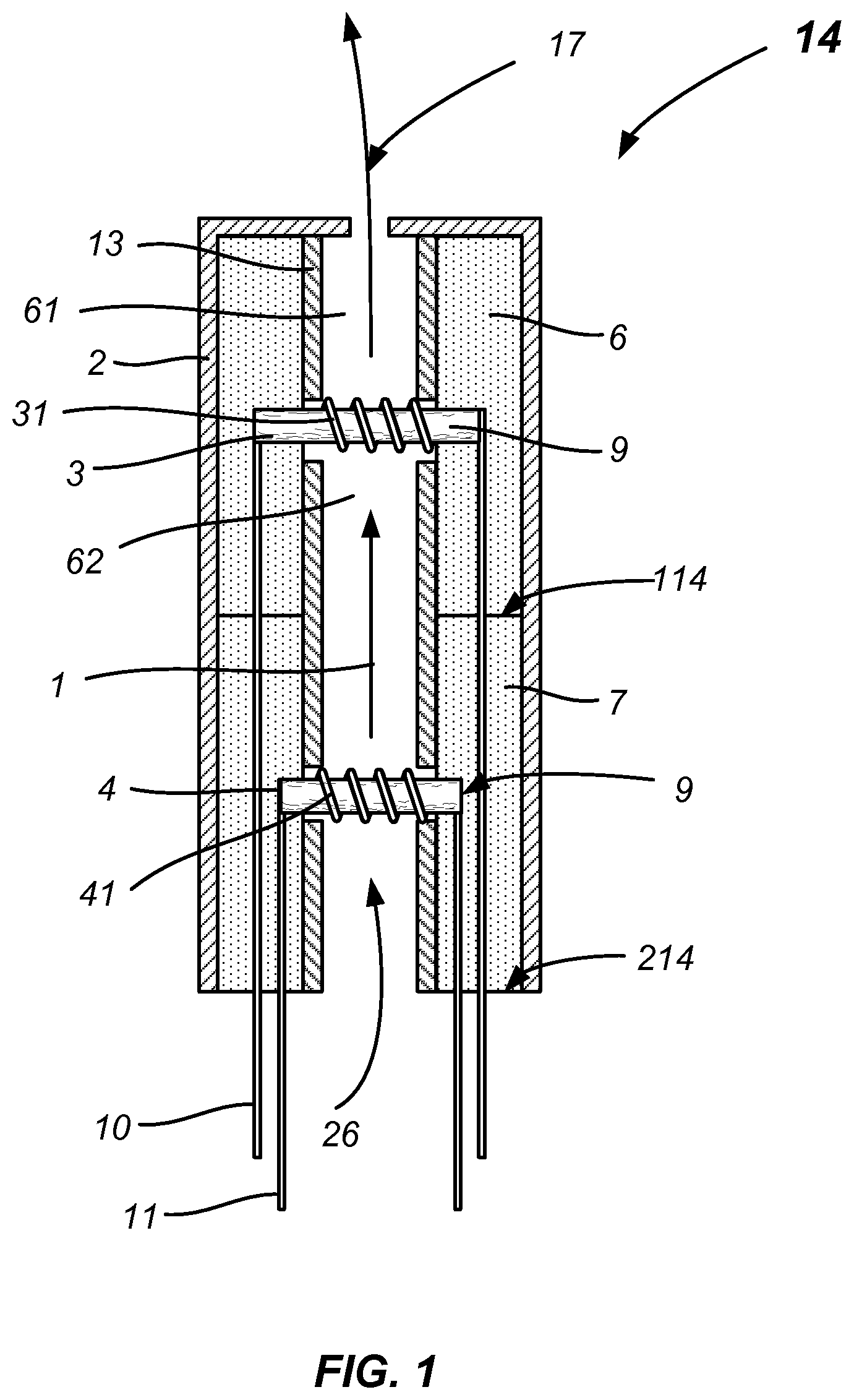 Patent US11779049 Figure 1 – Multiple heating elements with separate vaporizable materials in an electric vaporization device
