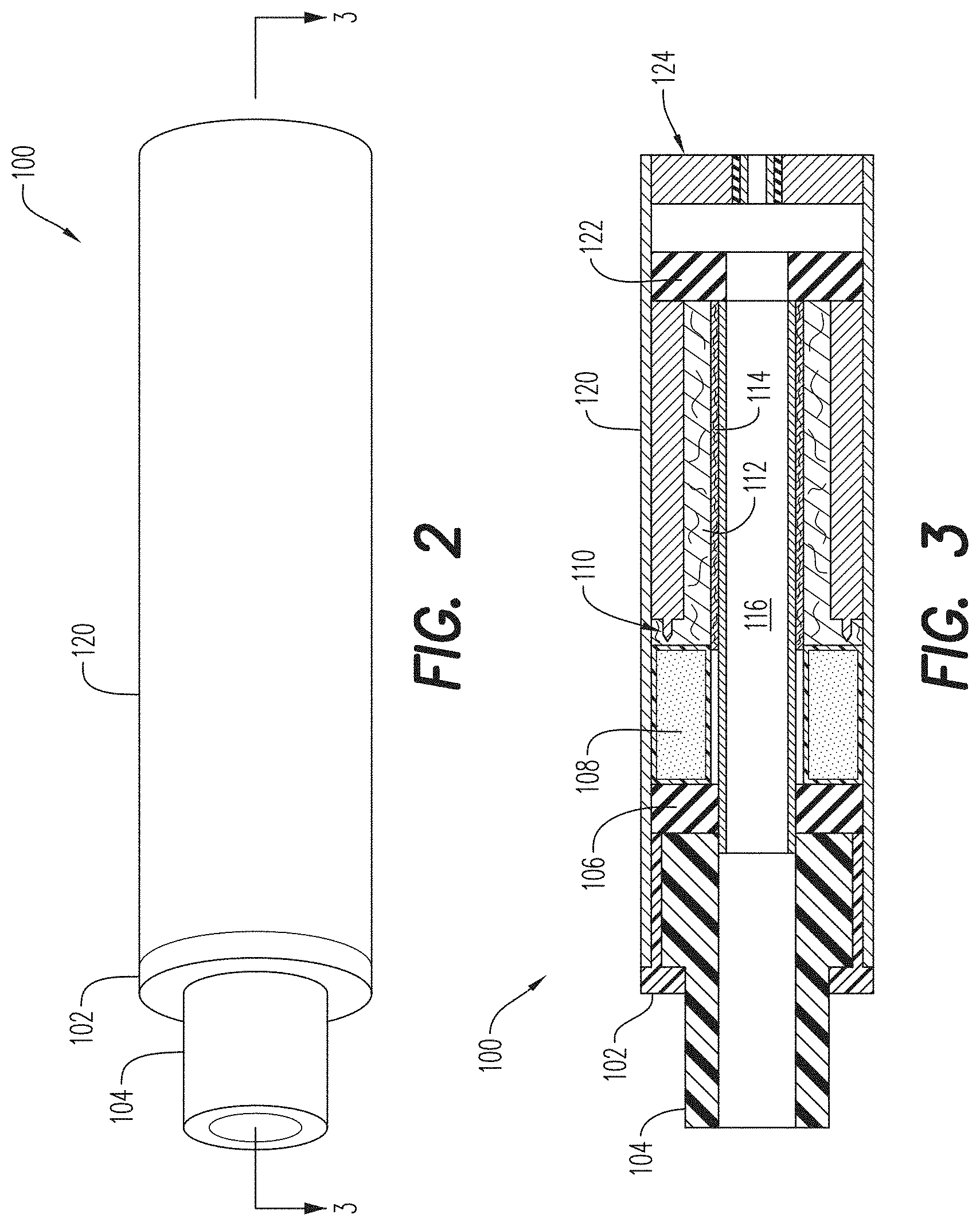Patent US11779050 Figure 2 – E-vapor device including puncture device and sealed packet of pre-vapor formulation