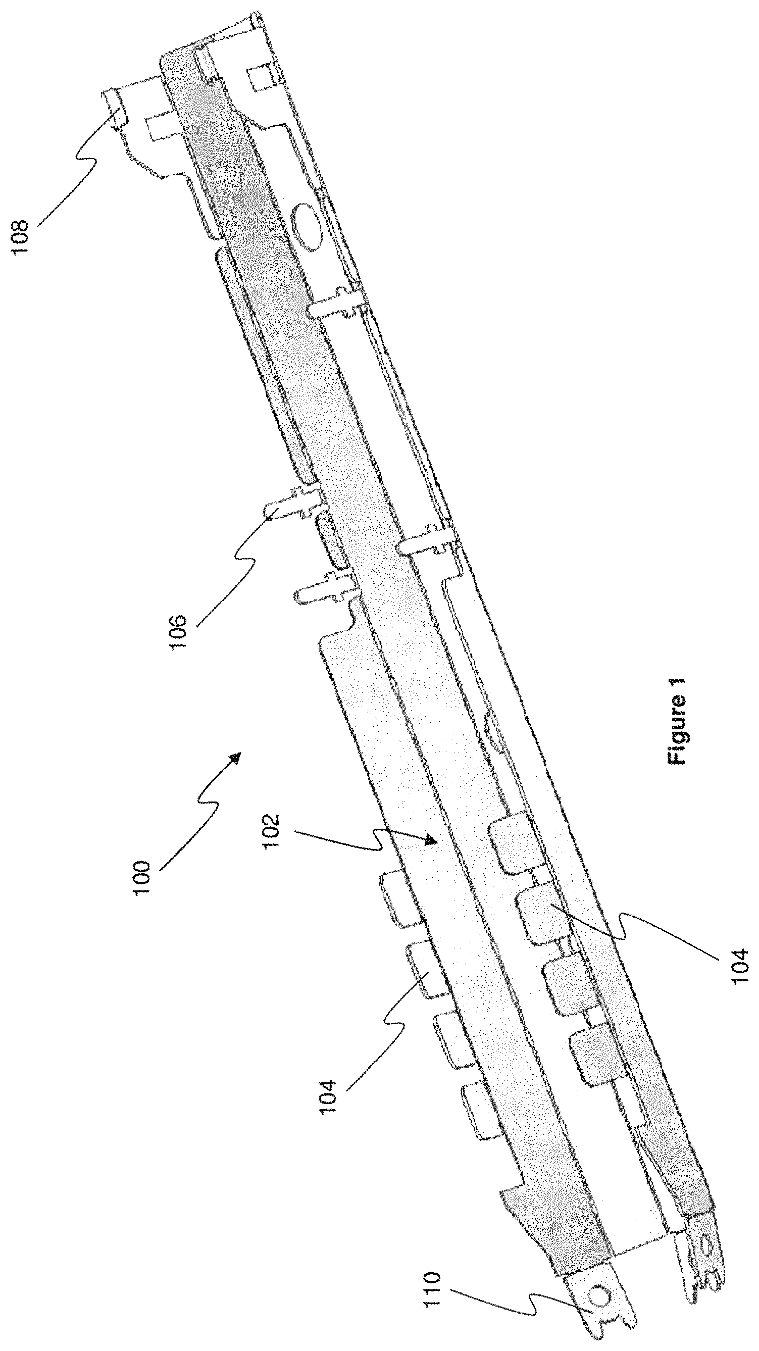 Patent US11779054 Figure 1 – Monolithic plane with electrical contacts and methods for manufacturing the same