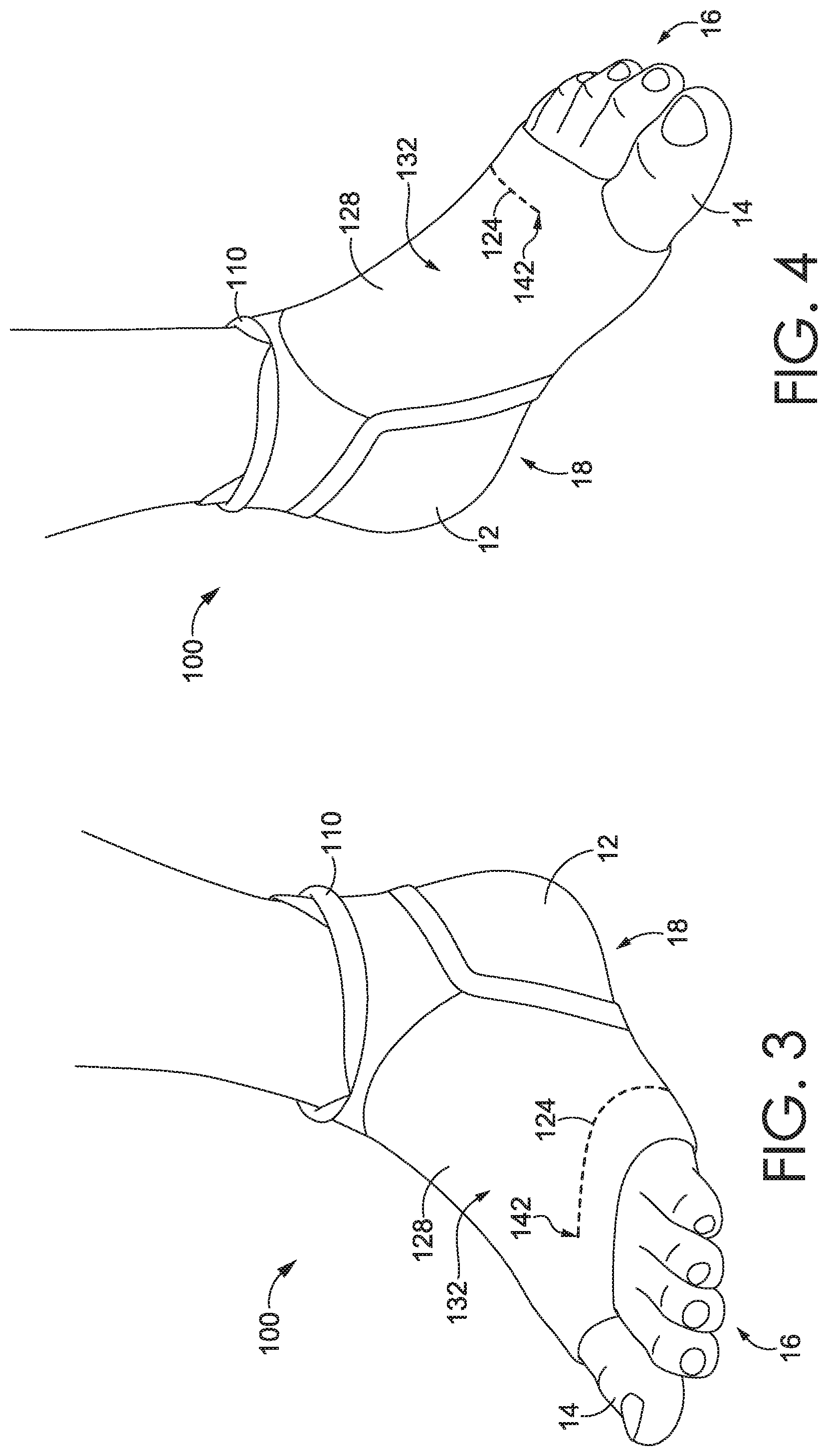 Patent US11779059 Figure 3 – Sock with toe anchor