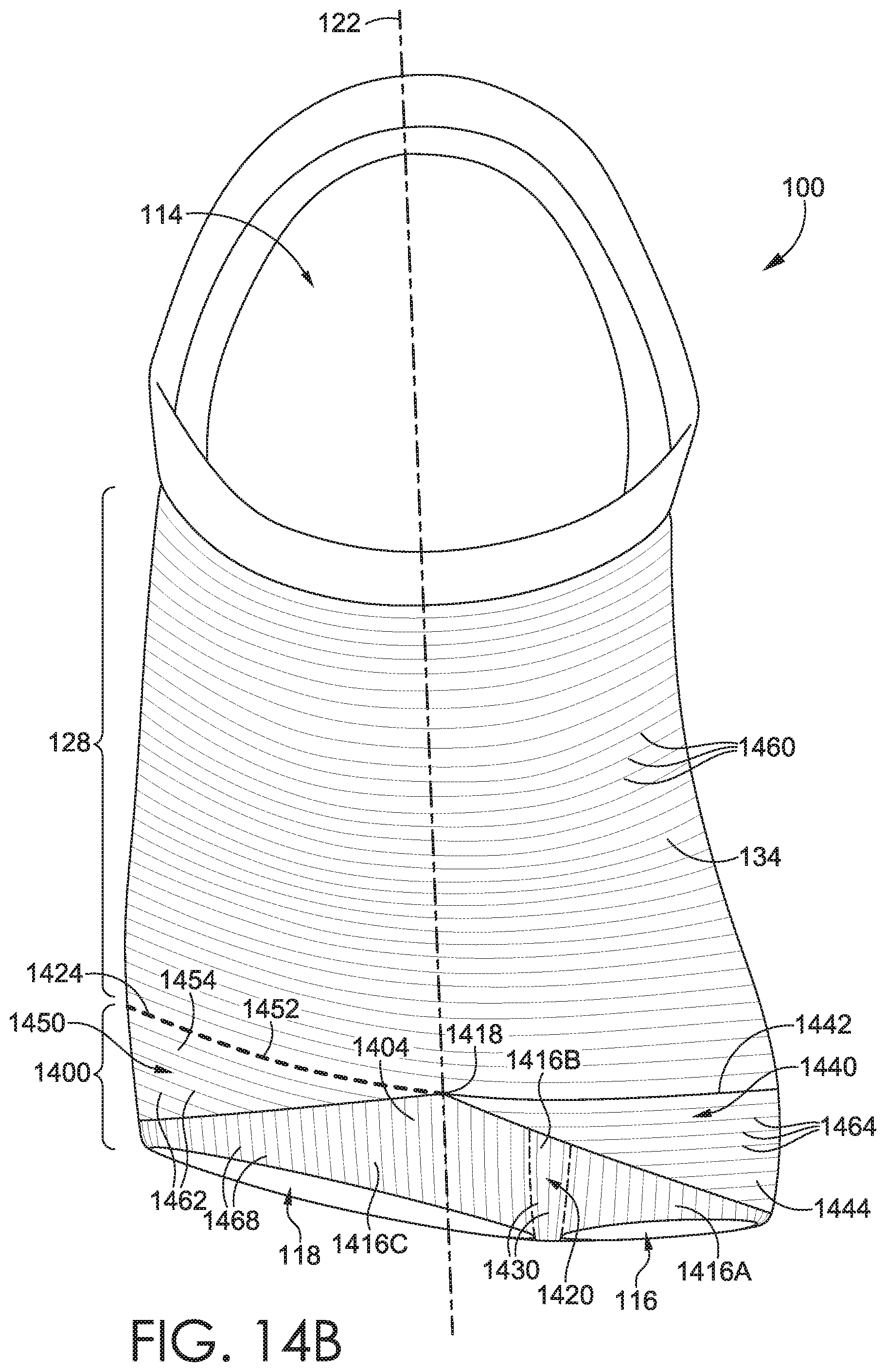 Patent US11779059 Figure 11 – Sock with toe anchor