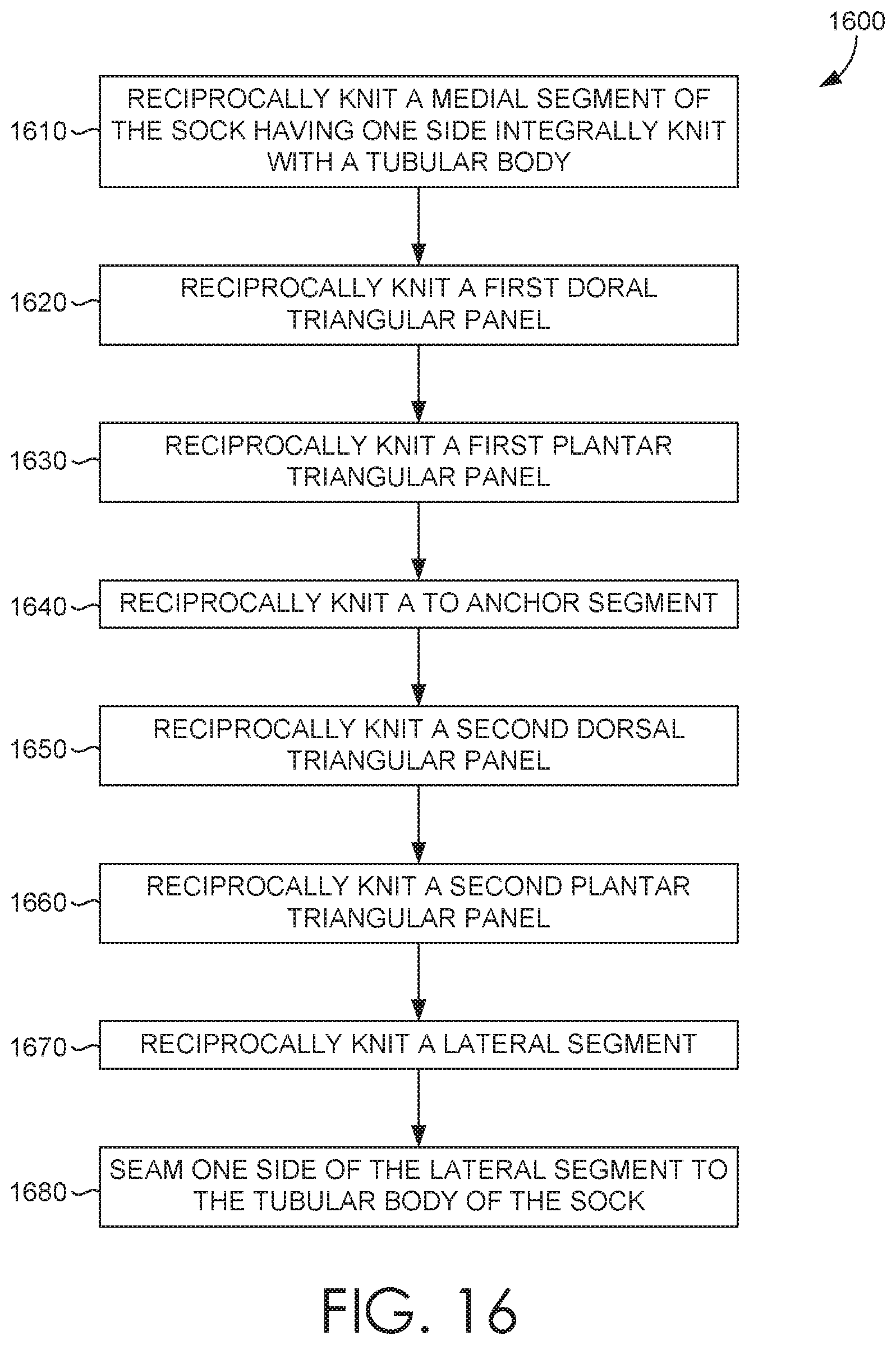 Patent US11779059 Figure 13 – Sock with toe anchor