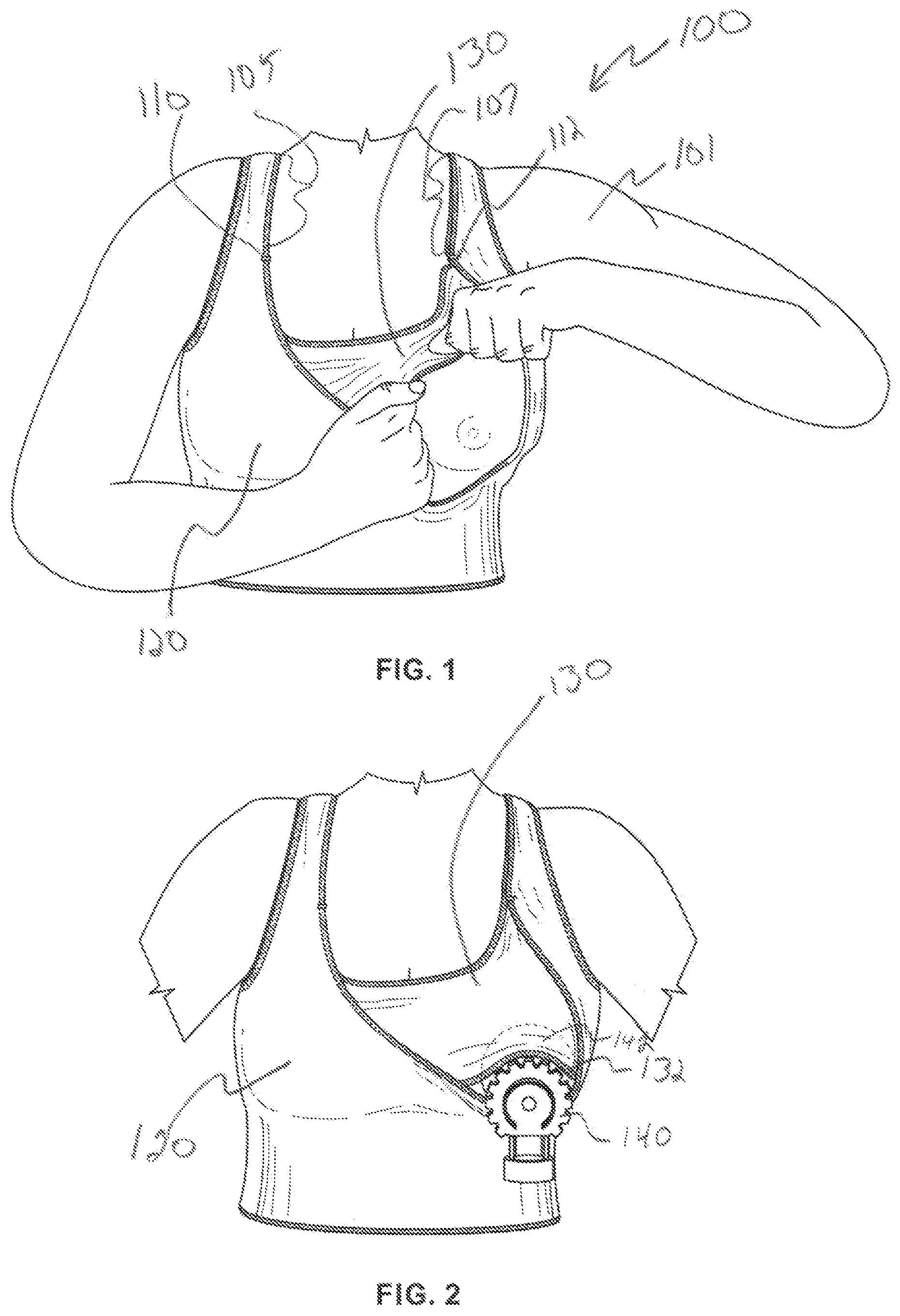Patent US11779062 Figure 1 – Breastfeeding garment and method of use