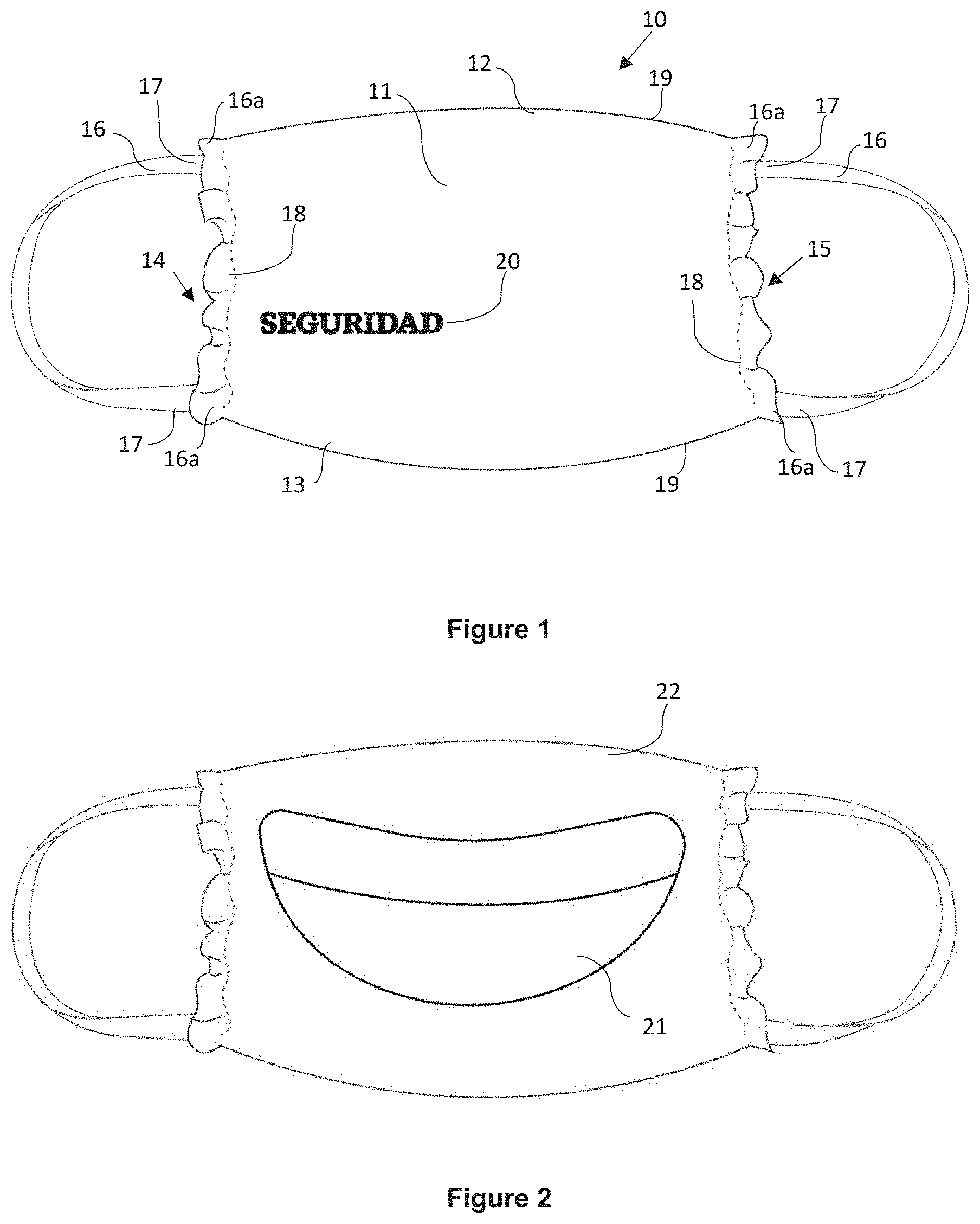 Patent US11779065 — Functional textile fabric — Figure 1