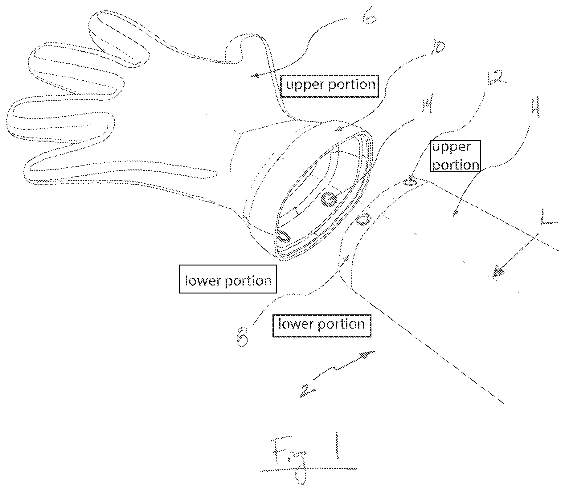 Patent US11779068 Figure 1 – System and method for connecting garments and related articles