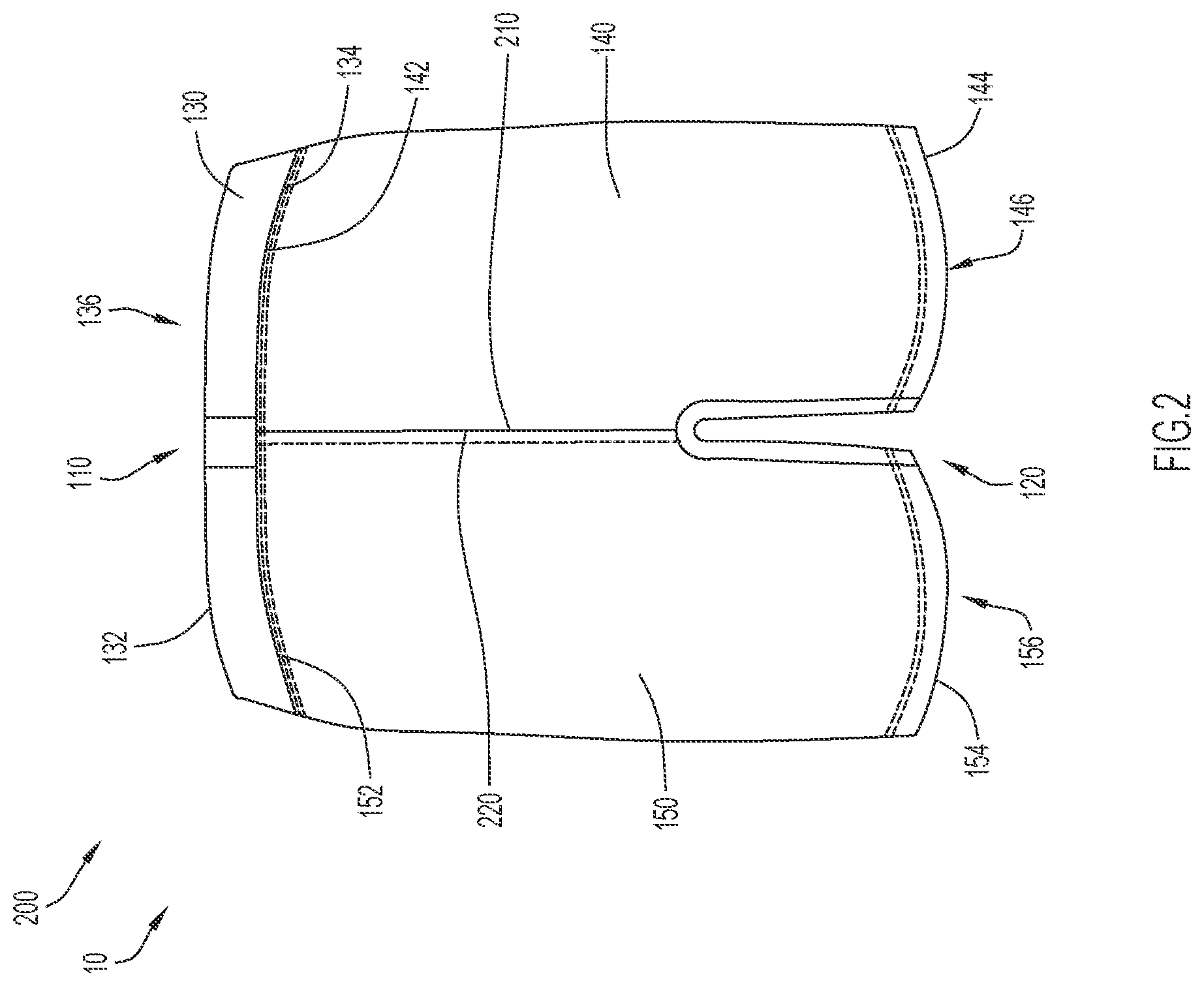 Patent US11779070 Figure 2 – Garment with waistband pocket