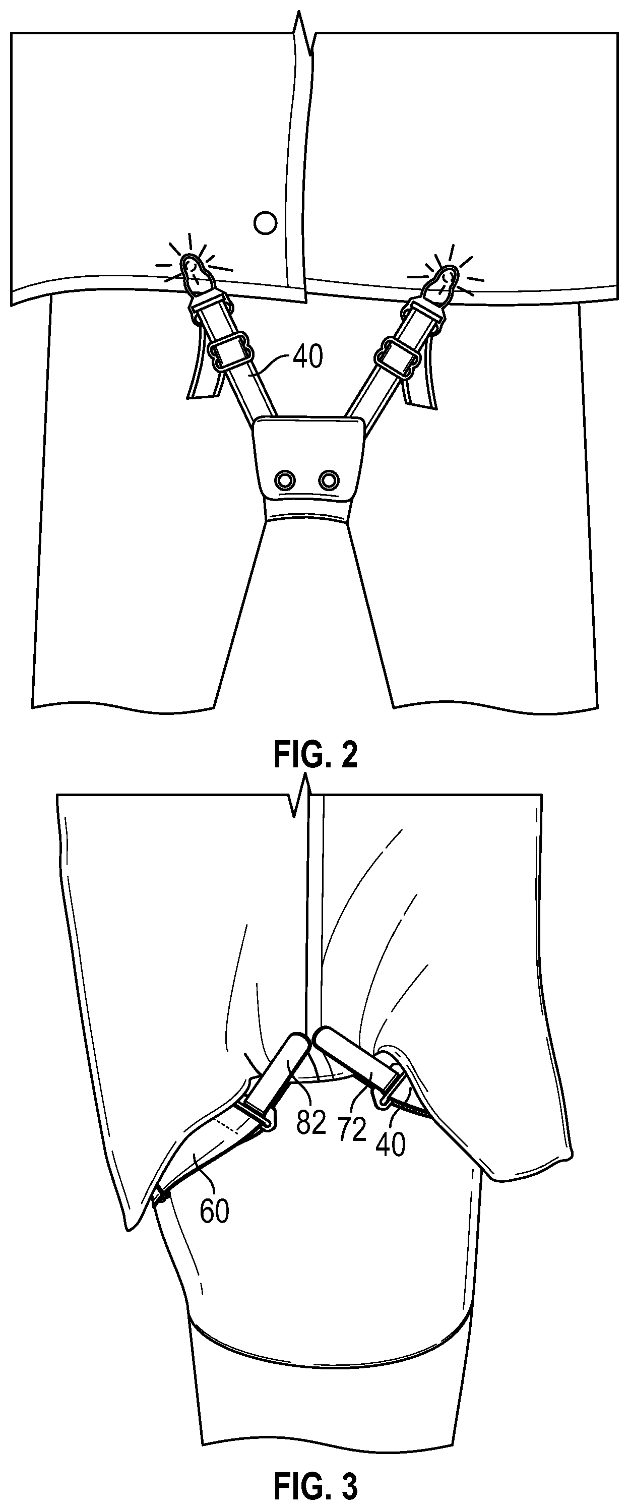 Patent US11779072 Figure 2 – Undergarment with modular connecting system
