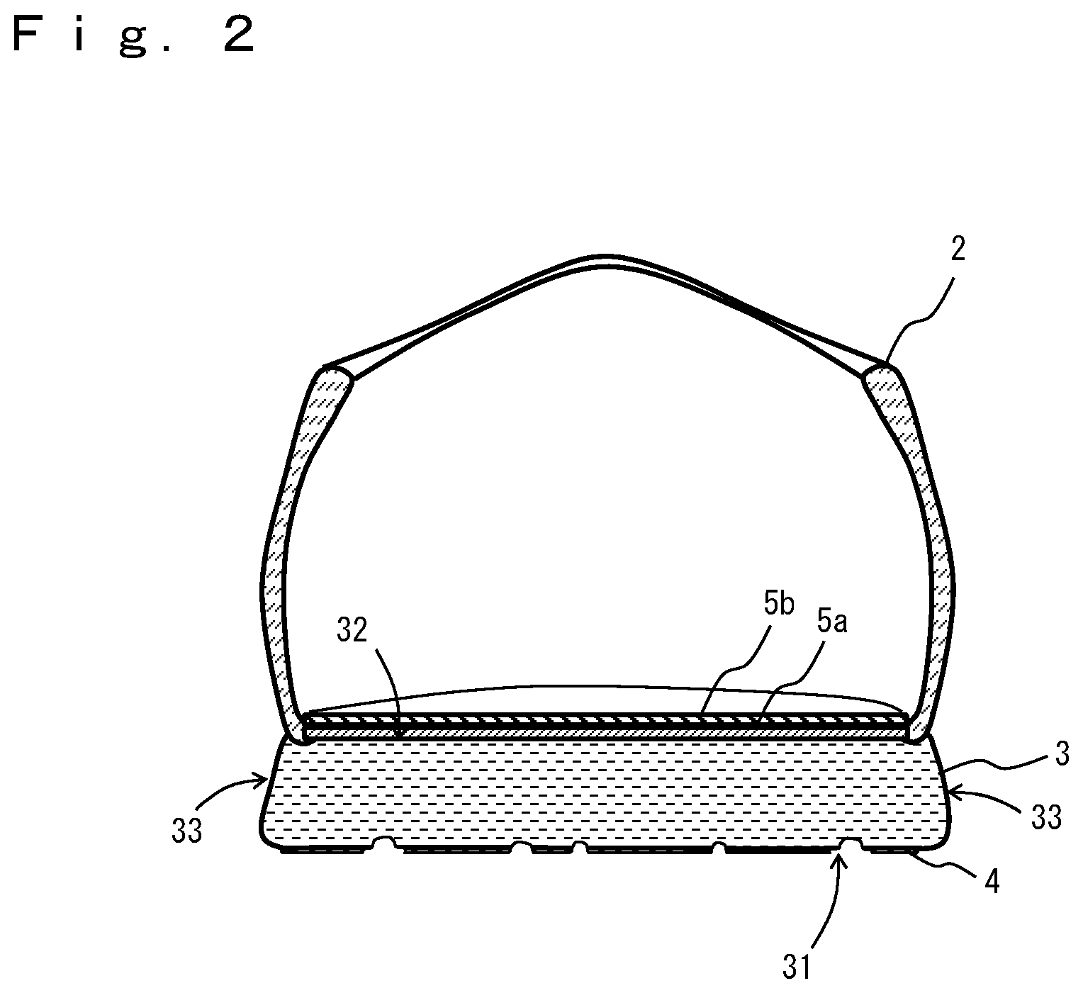 Patent US11779076 Figure 2 – Cushion and shoe