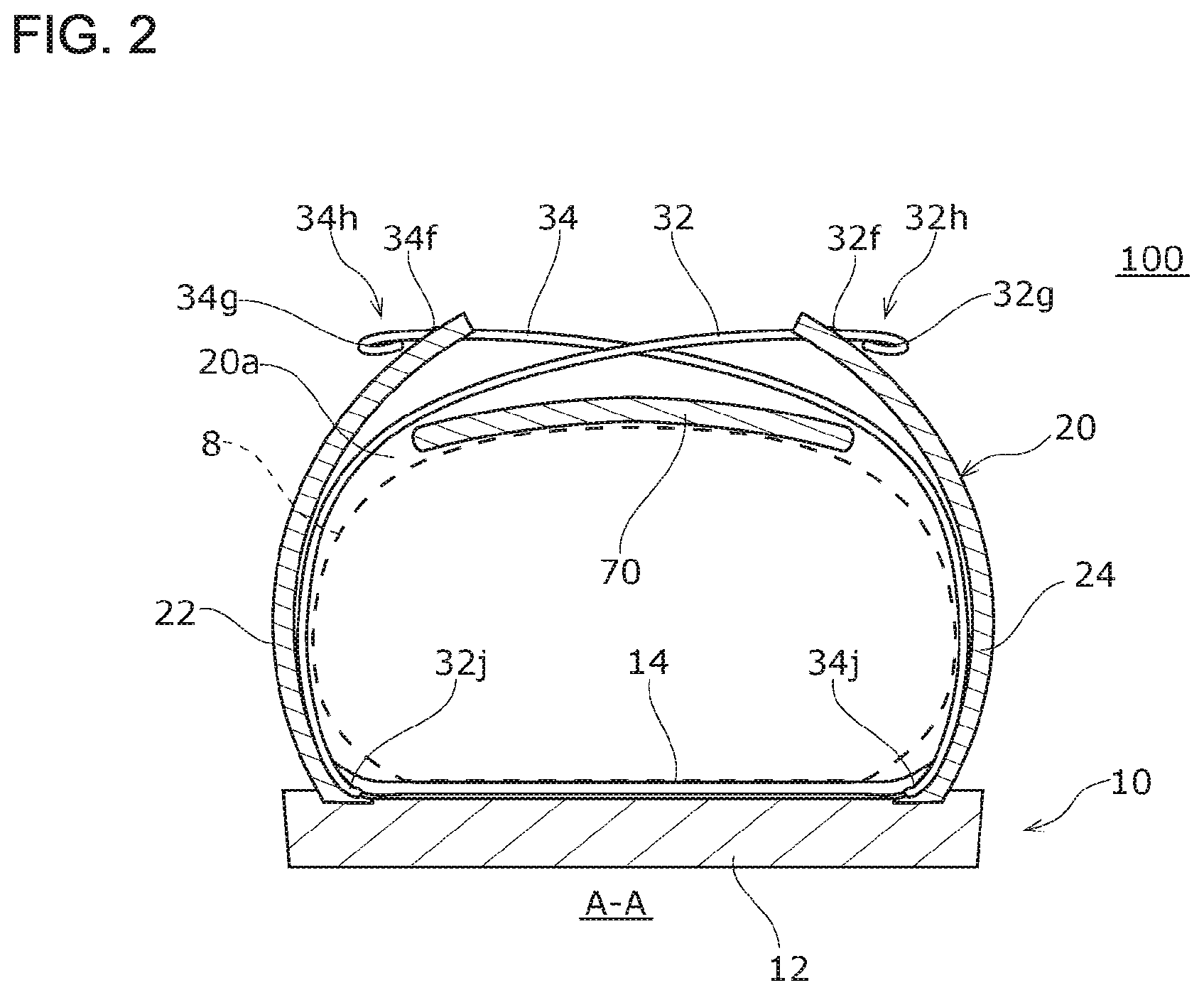 Patent US11779081 Figure 2 – Shoe