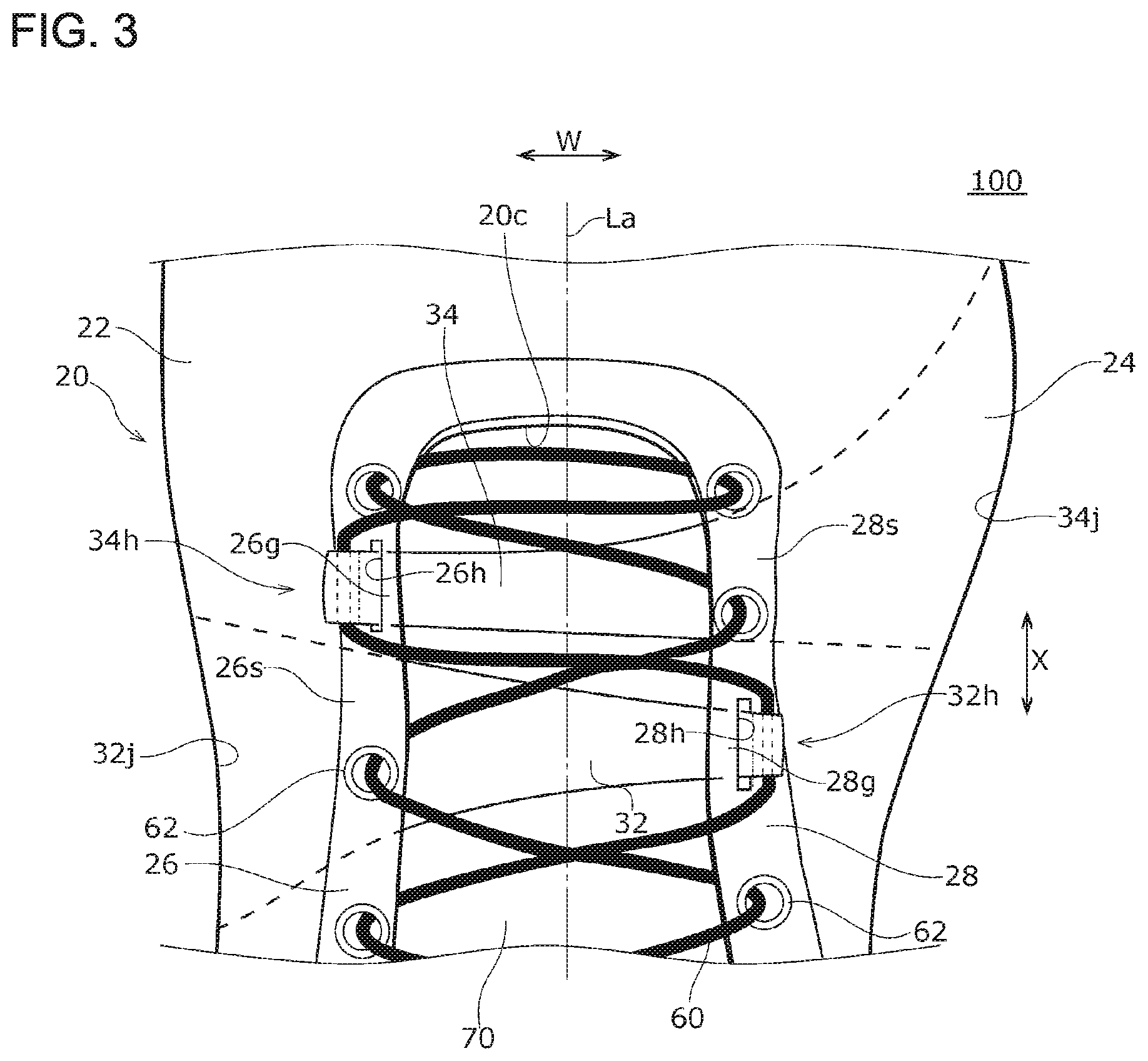 Patent US11779081 Figure 3 – Shoe