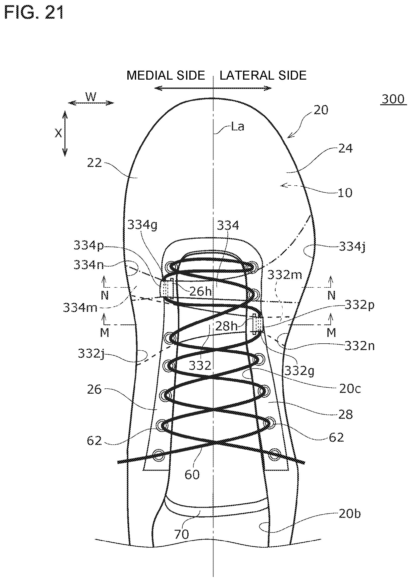 Patent US11779081 Figure 19 – Shoe