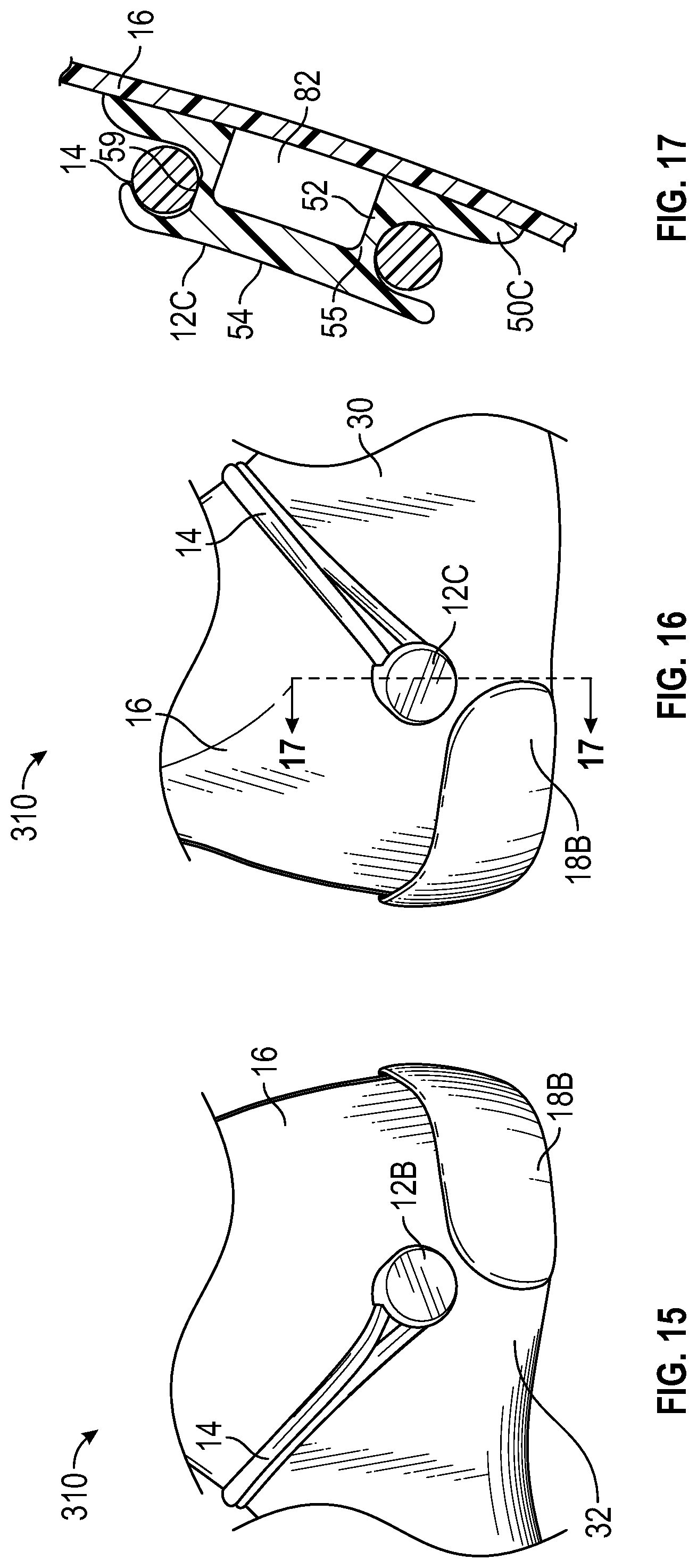 Patent US11779082 Figure 7 – Lace guide for an article of footwear