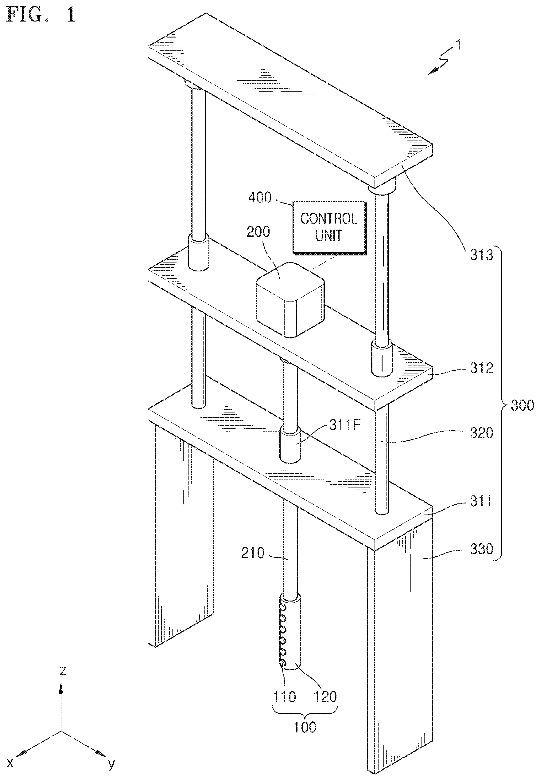 Patent US11779085 Figure 1 – Device for measuring inner size of shoe