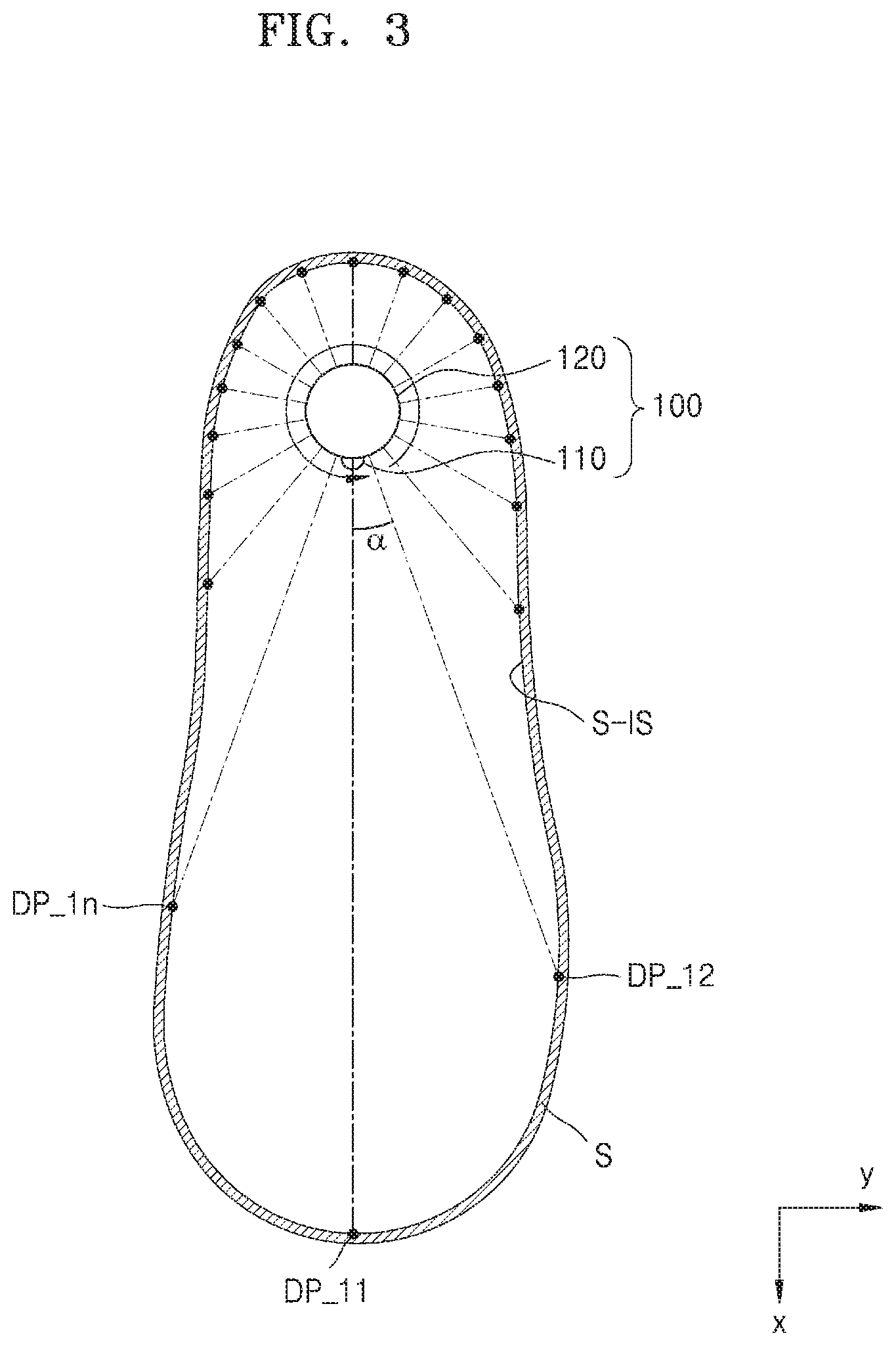 Patent US11779085 Figure 3 – Device for measuring inner size of shoe