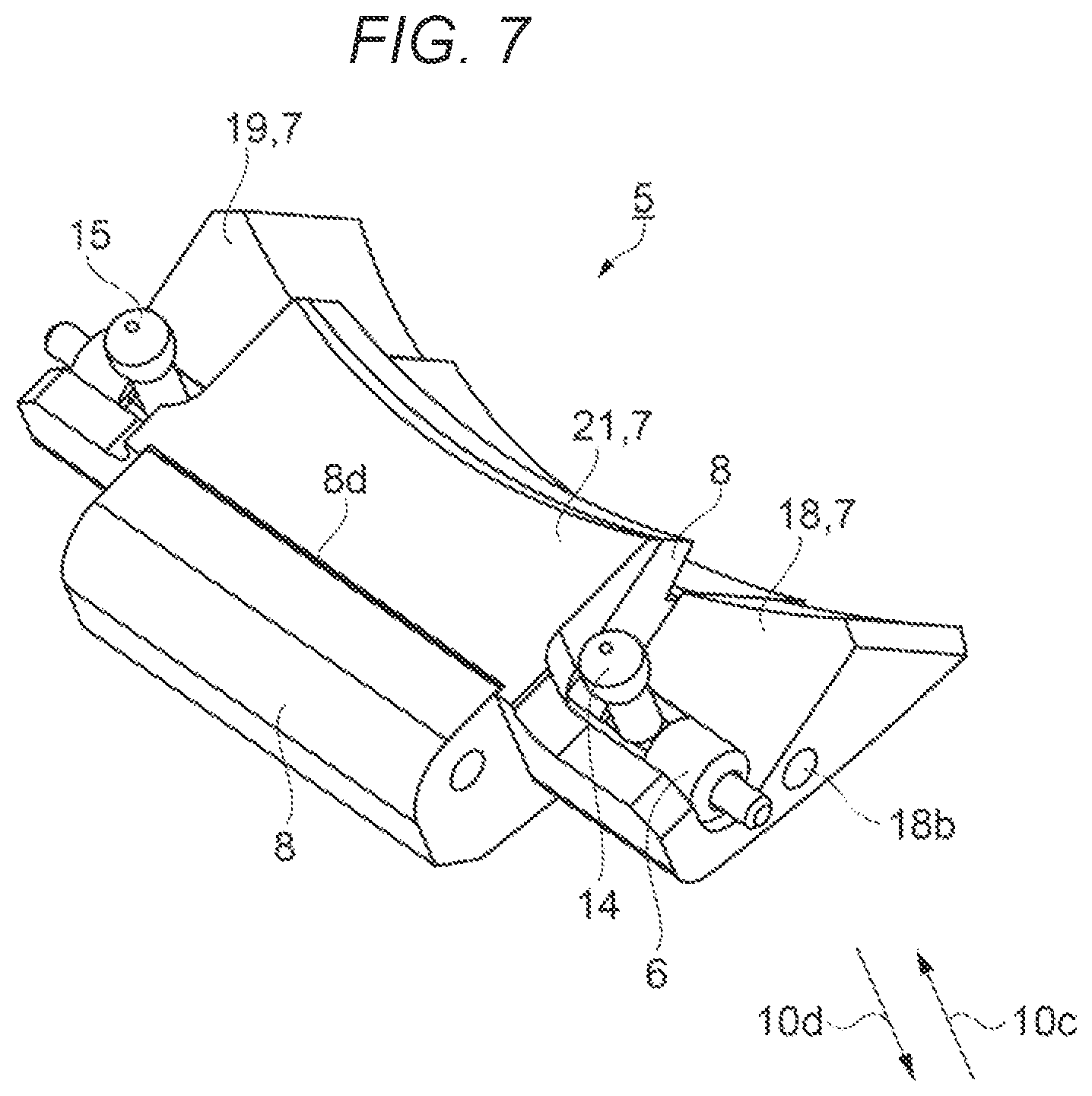 Patent US11779087 Figure 7 – Band and timepiece