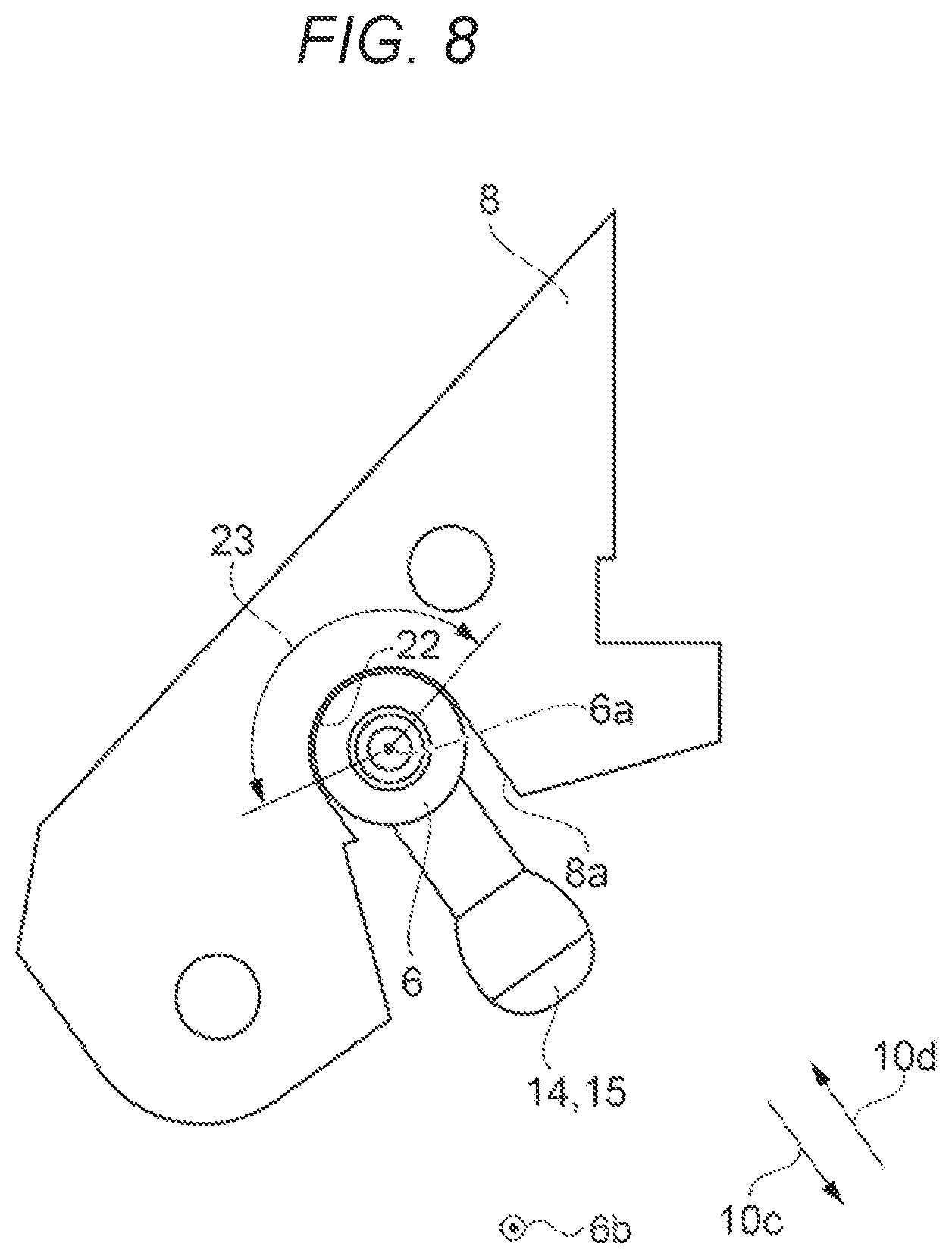 Patent US11779087 Figure 8 – Band and timepiece