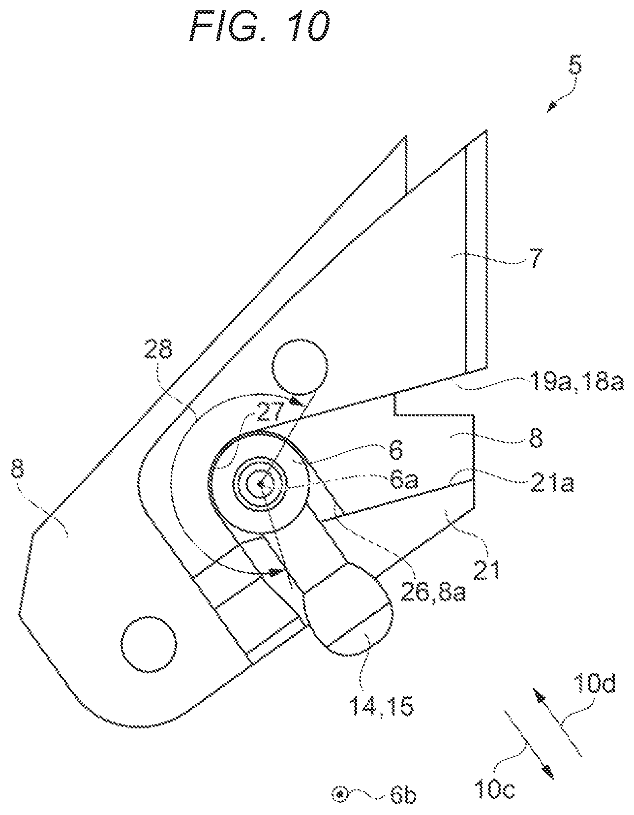 Patent US11779087 Figure 10 – Band and timepiece