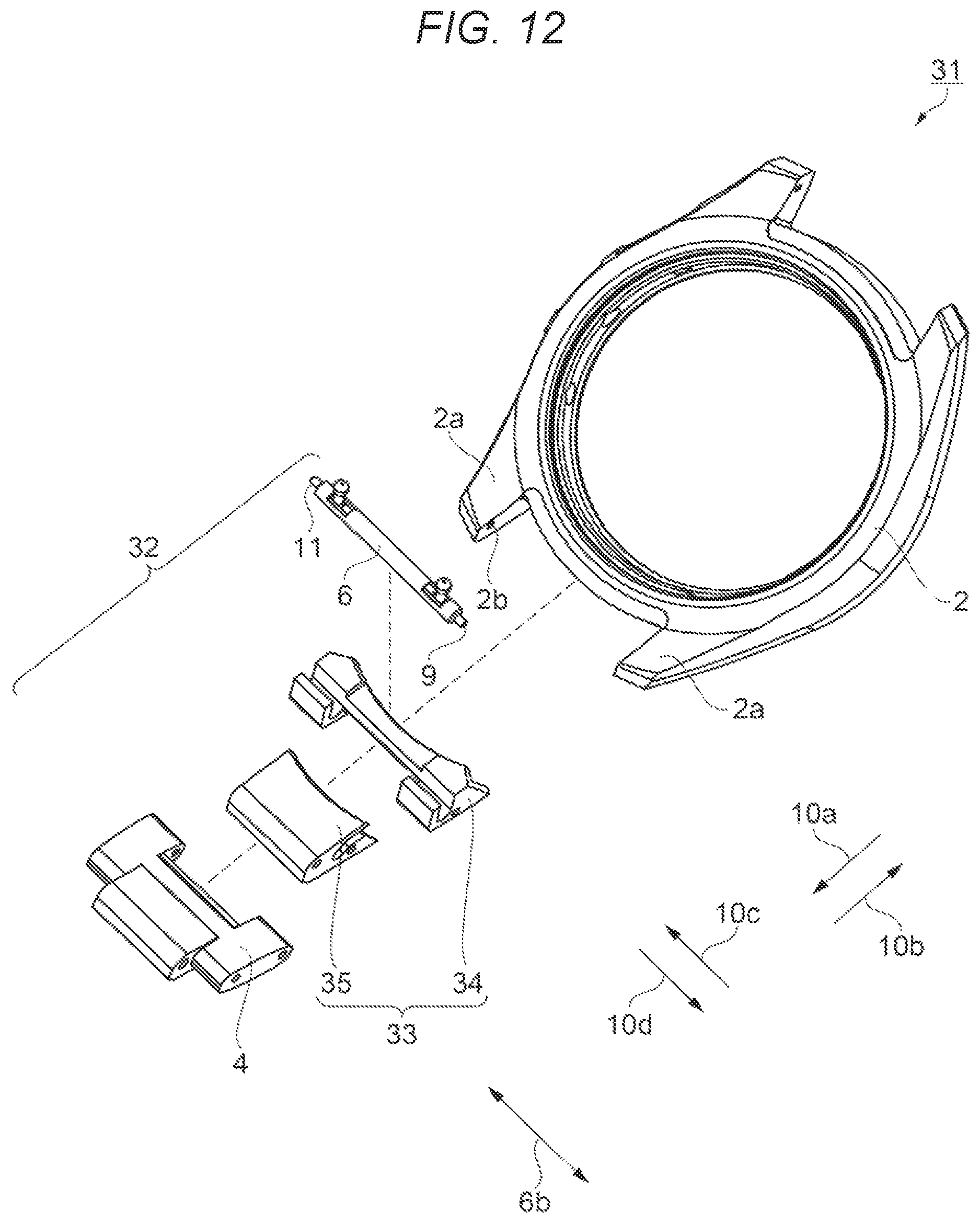 Patent US11779087 Figure 12 – Band and timepiece