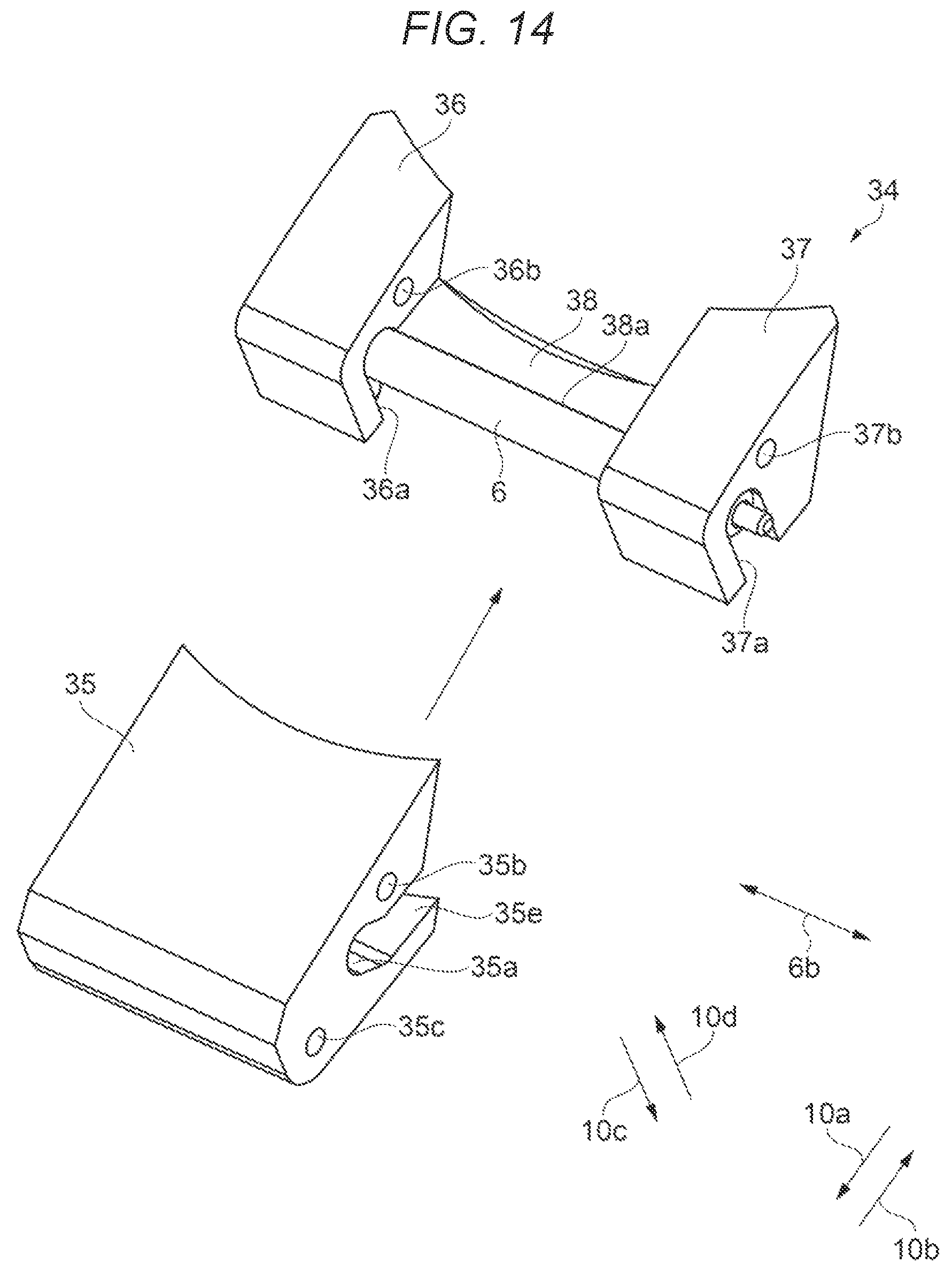Patent US11779087 Figure 14 – Band and timepiece