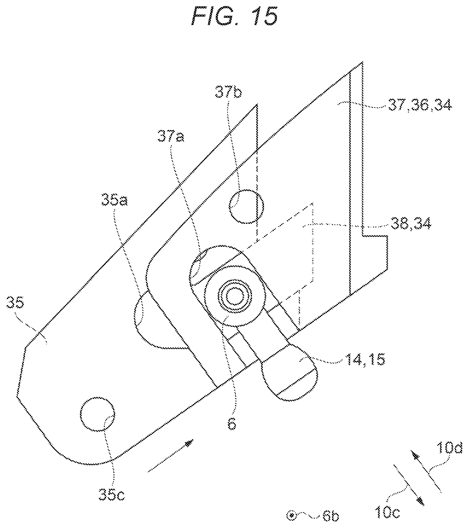 Patent US11779087 Figure 15 – Band and timepiece