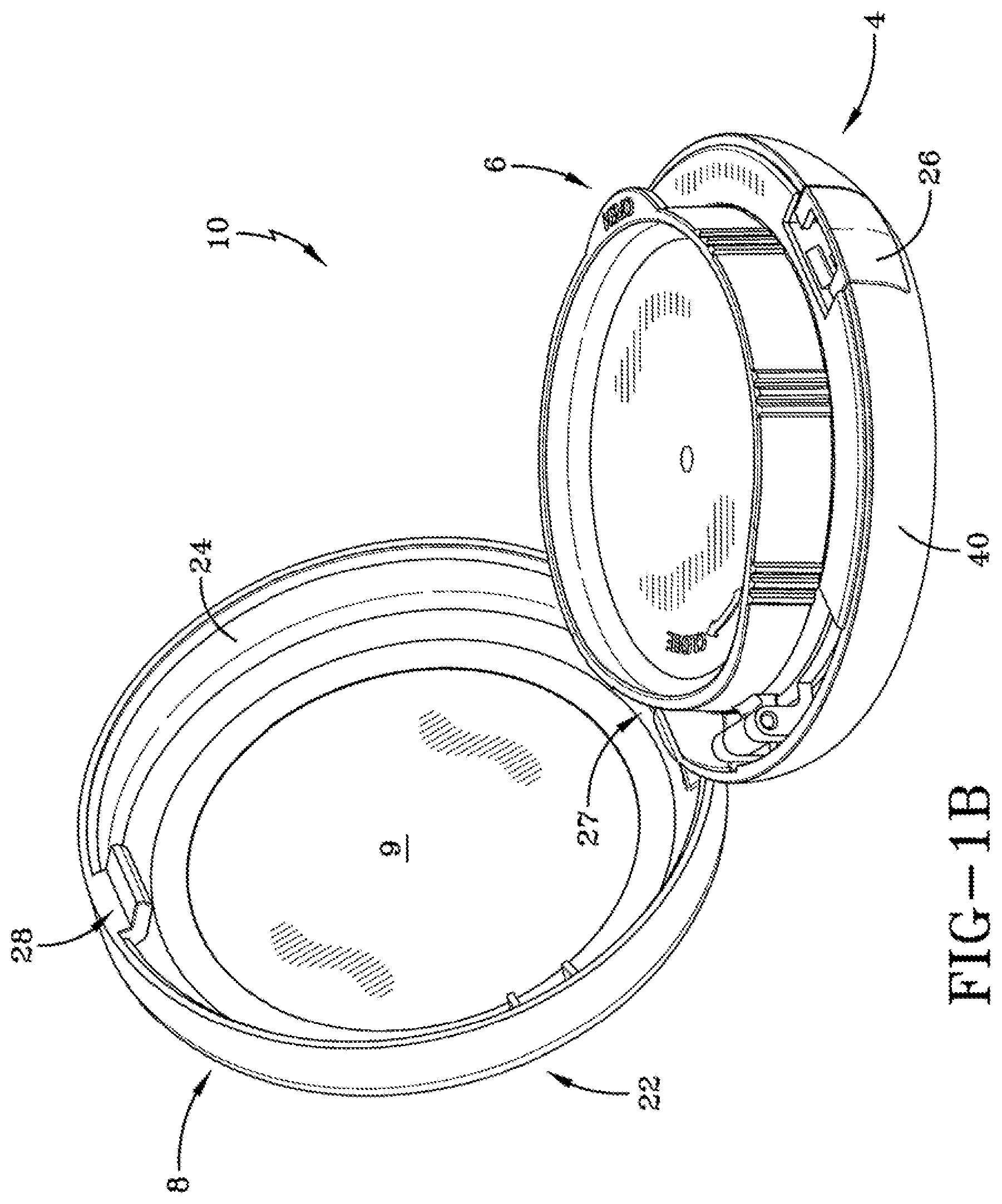 Patent US11779093 Figure 2 – Device having a sealable container for a volatile composition