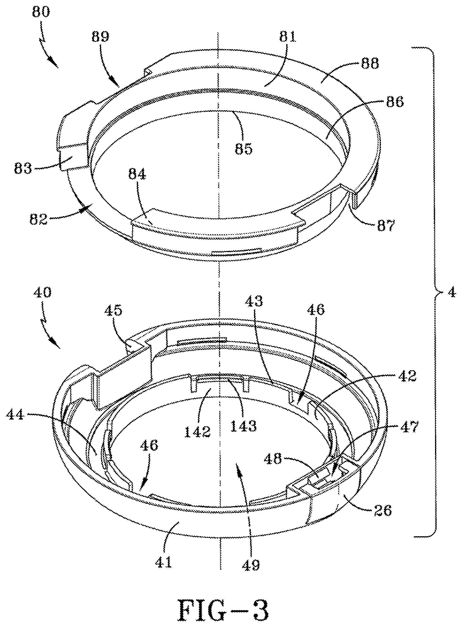 Patent US11779093 Figure 4 – Device having a sealable container for a volatile composition