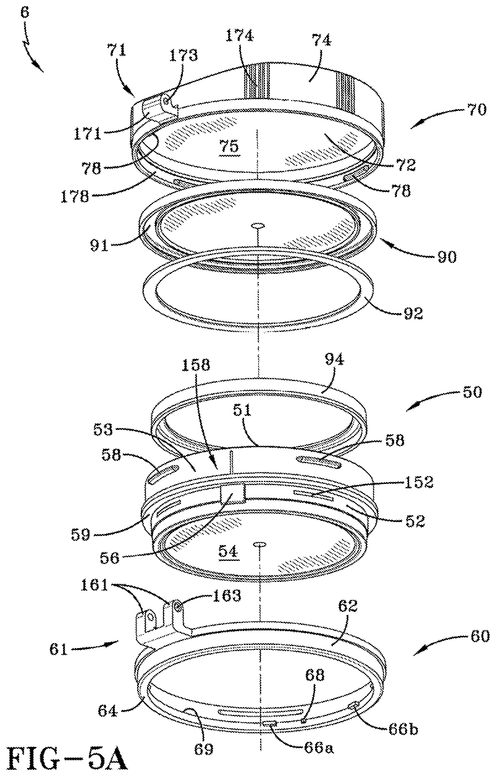 Patent US11779093 Figure 6 – Device having a sealable container for a volatile composition