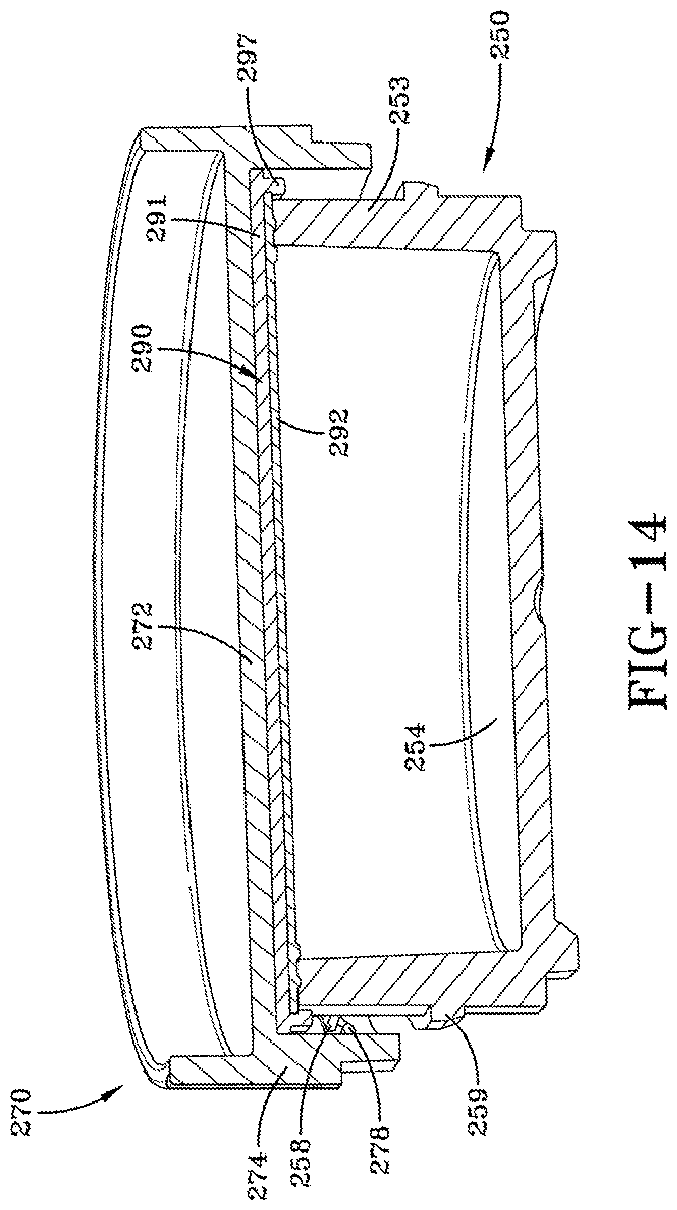 Patent US11779093 Figure 18 – Device having a sealable container for a volatile composition