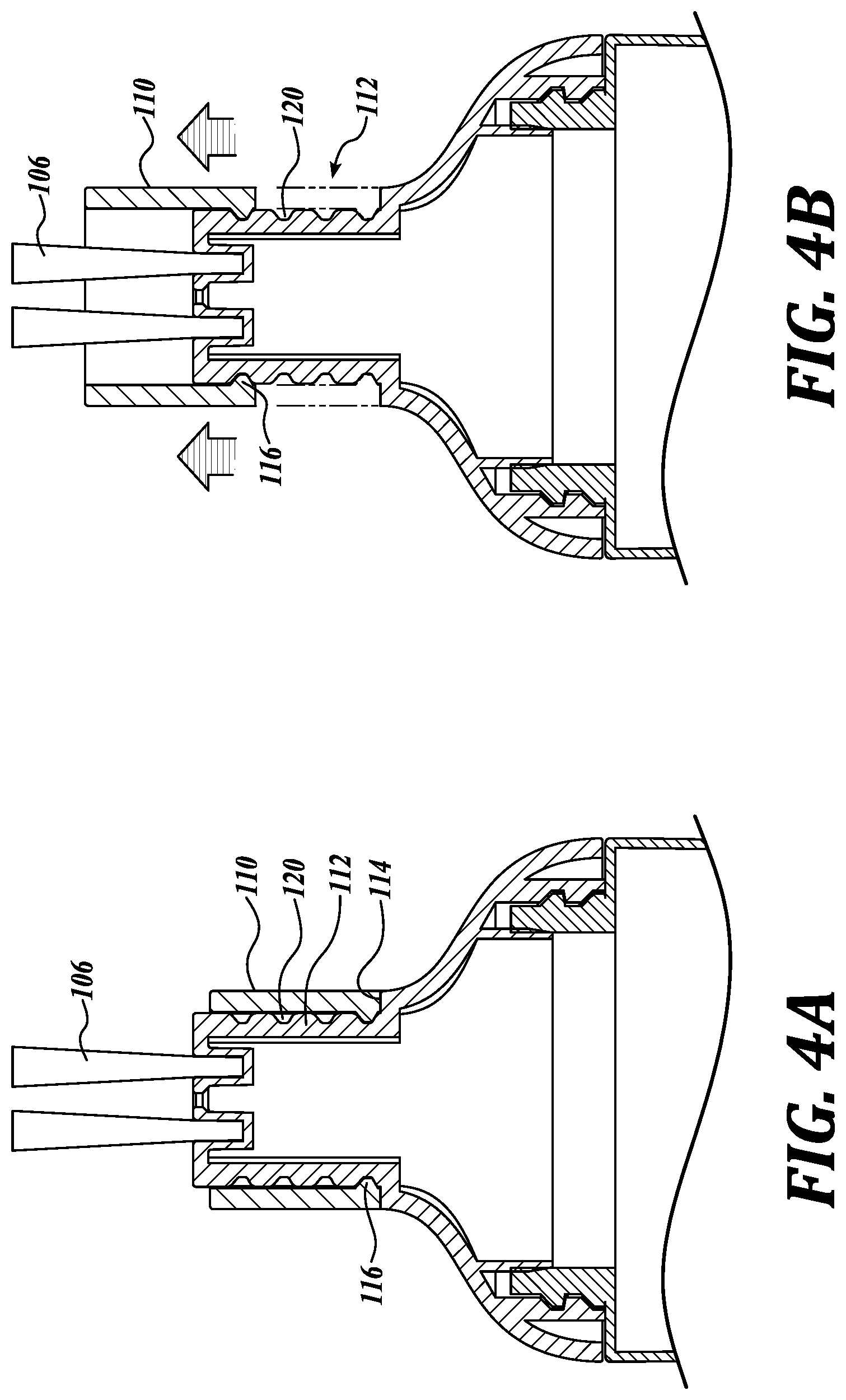 Patent US11779094 Figure 5 – Refillable hair coloration package and applicator with adjustable bristles