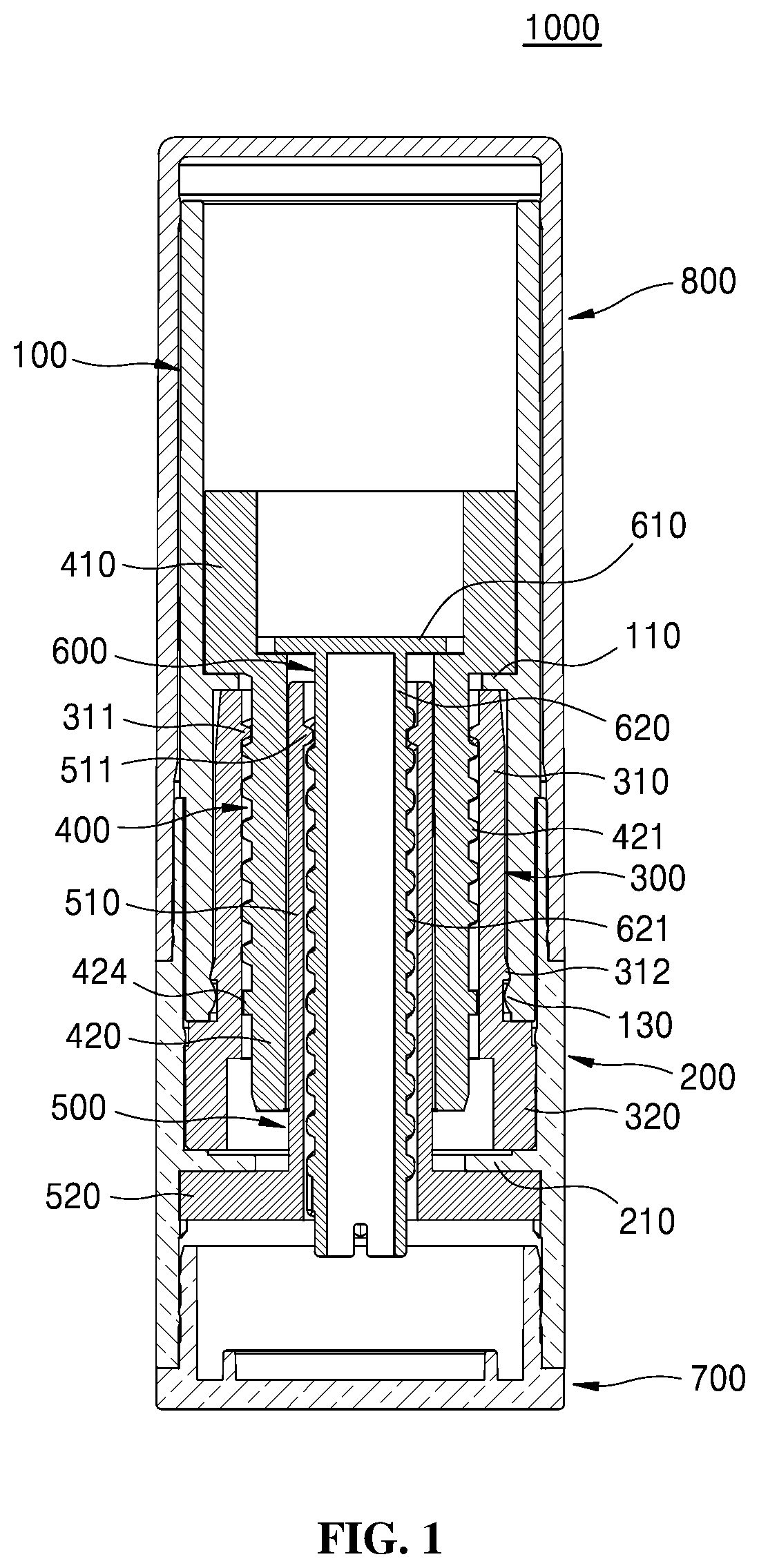 Patent US11779095 Figure 1 – Container for stick type content