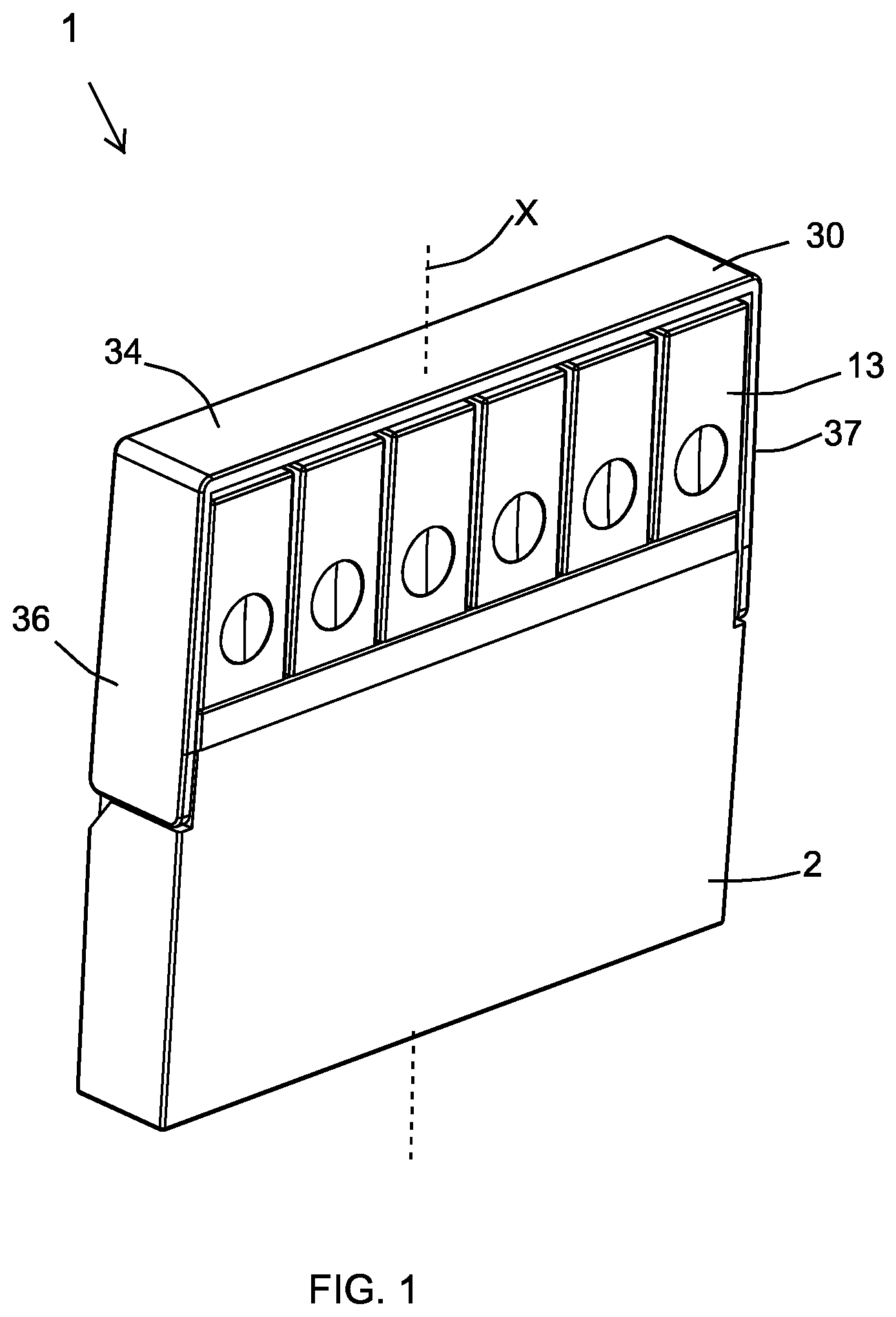 Patent US11779096 Figure 1 – Cosmetic package