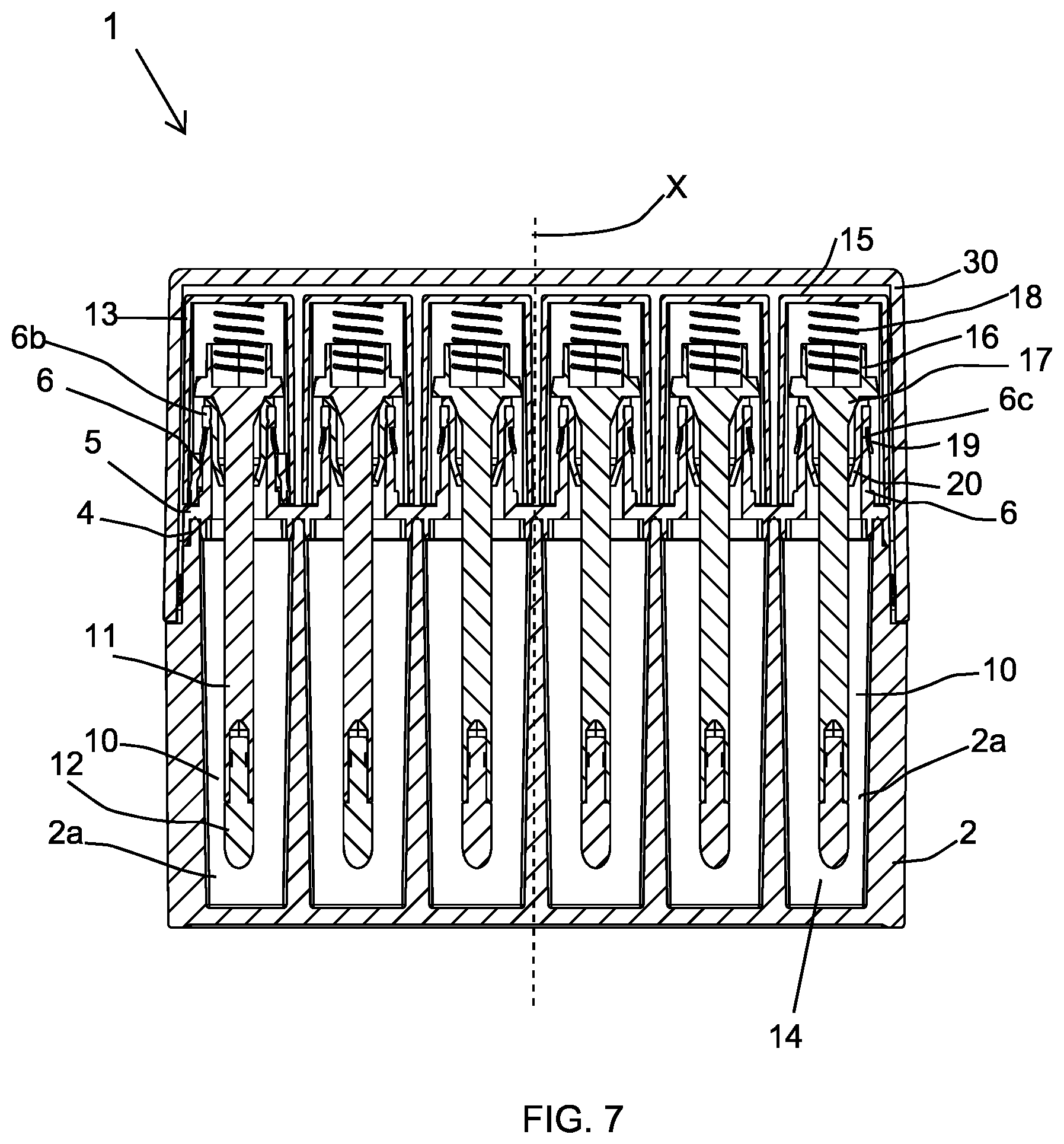 Patent US11779096 Figure 5 – Cosmetic package