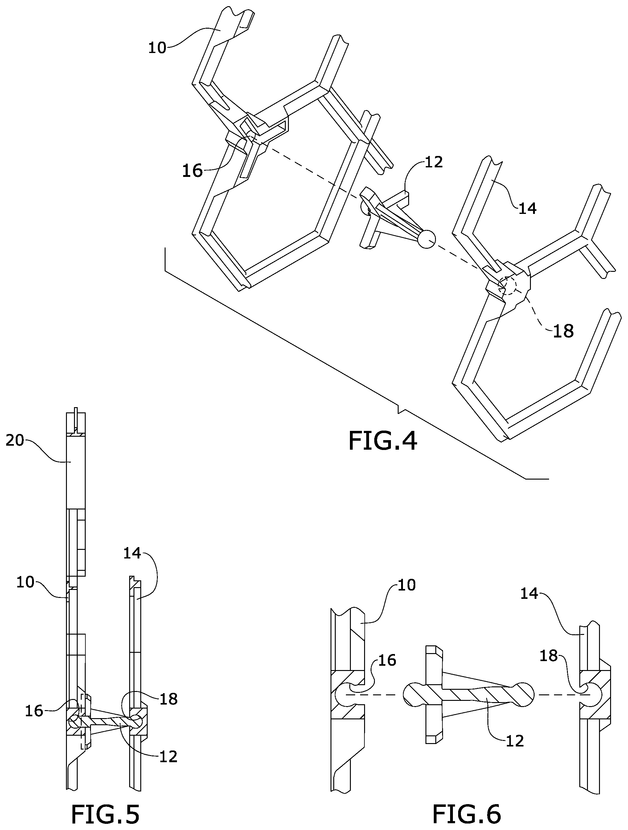 Patent US11779097 Figure 4 – Modular spacer device for airflow between a user and a wearable bag