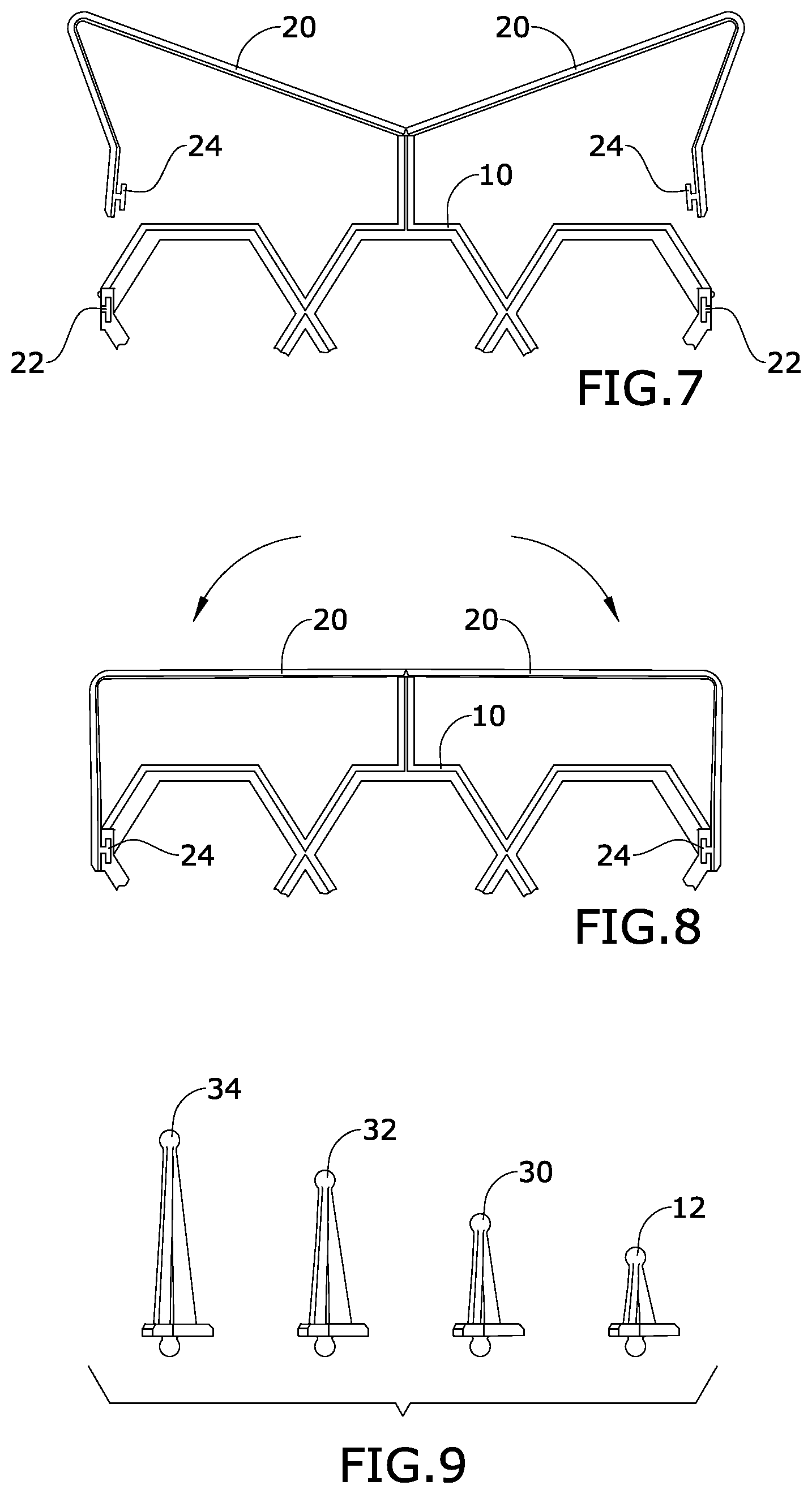 Patent US11779097 Figure 5 – Modular spacer device for airflow between a user and a wearable bag