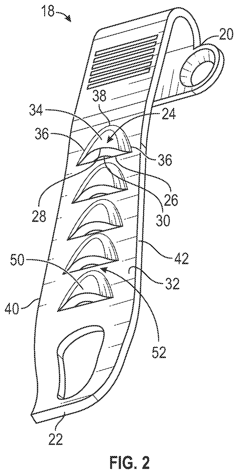 Patent US11779100 Figure 2 – Folding knife with pocket clip