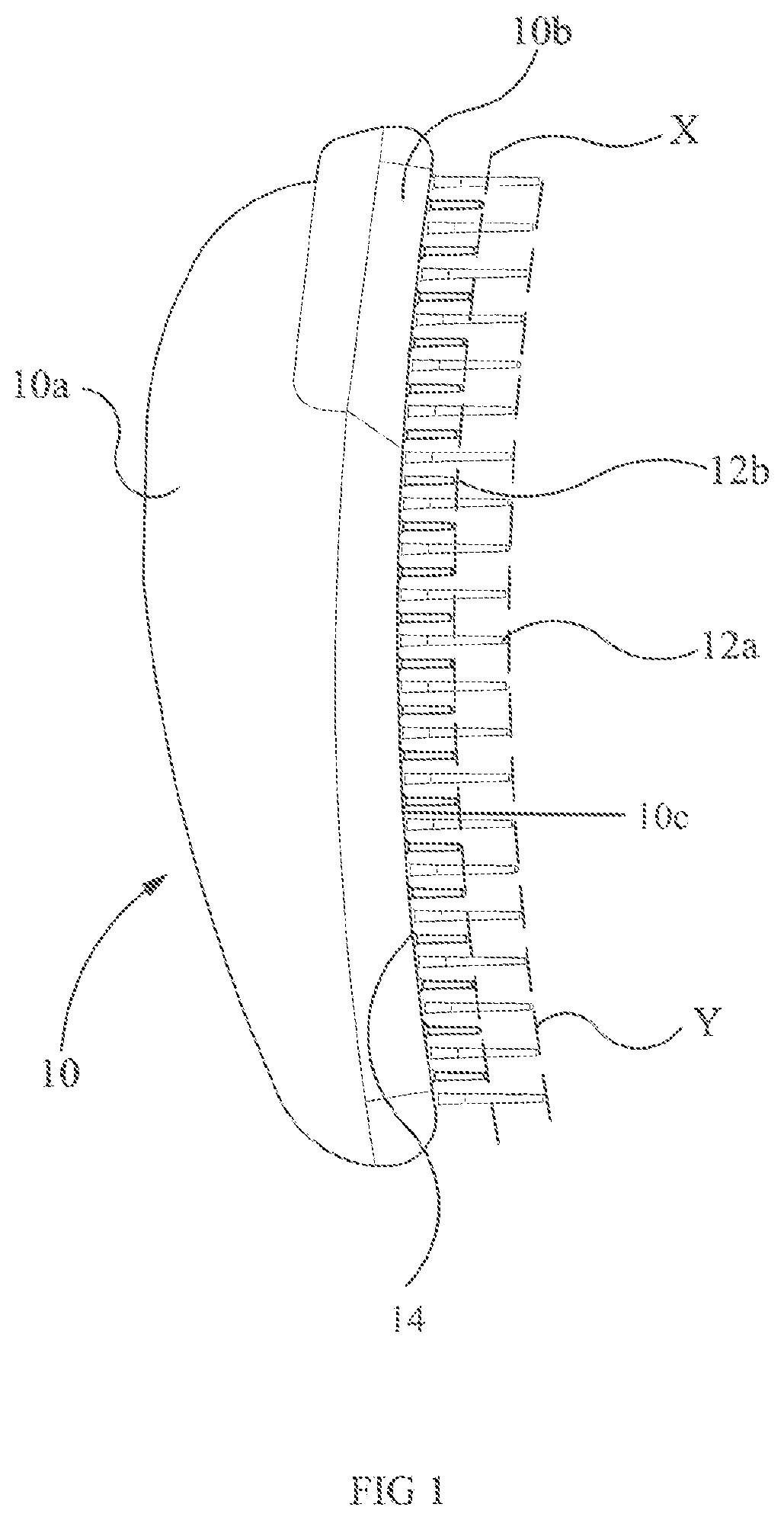 Patent US11779101 Figure 1 – Hair care device