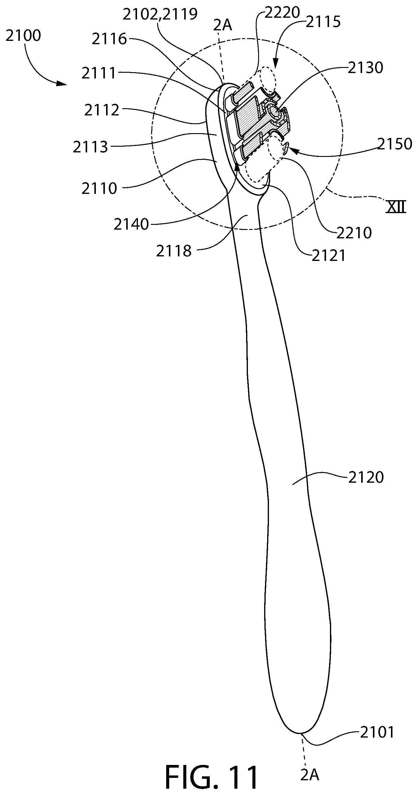 Patent US11779102 Figure 11 – Oral care implement