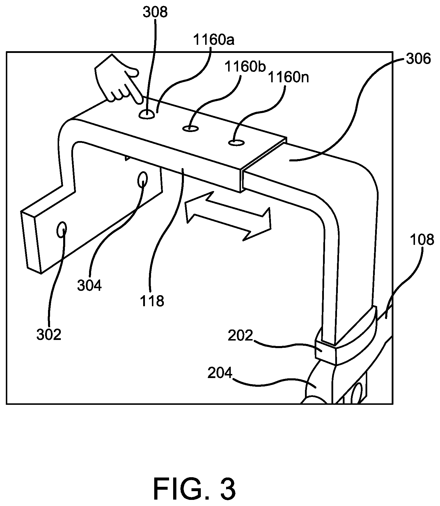 Patent US11779110 Figure 3 – Accessory organizer device