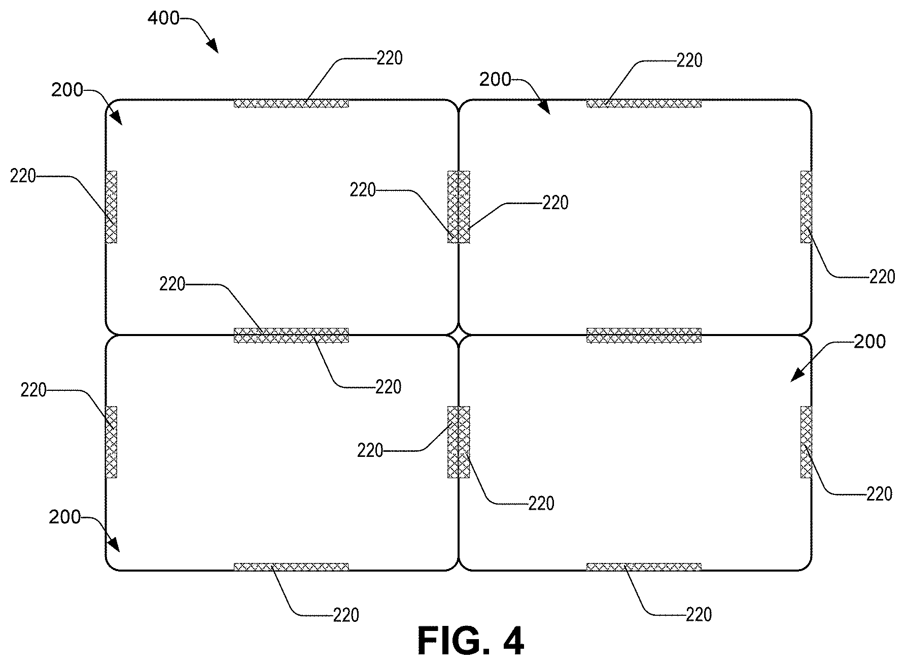 Patent US11779111 Figure 4 – Student smart desk and impromptu shielding system