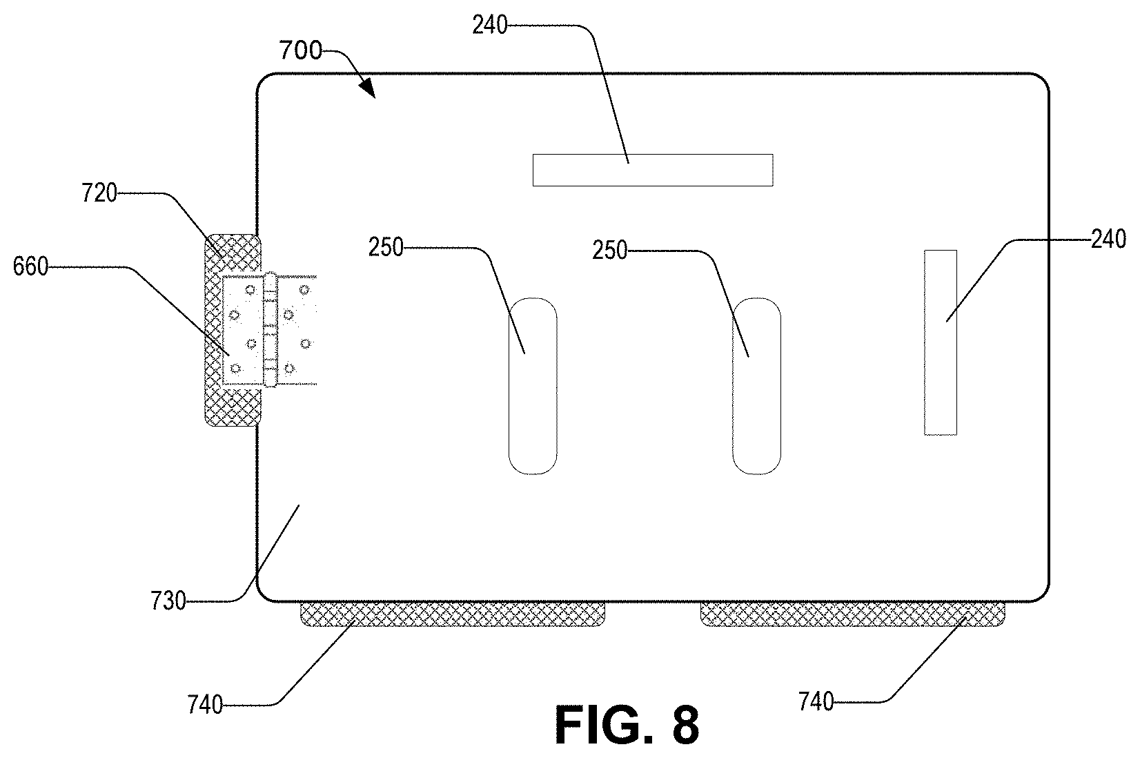 Patent US11779111 Figure 8 – Student smart desk and impromptu shielding system