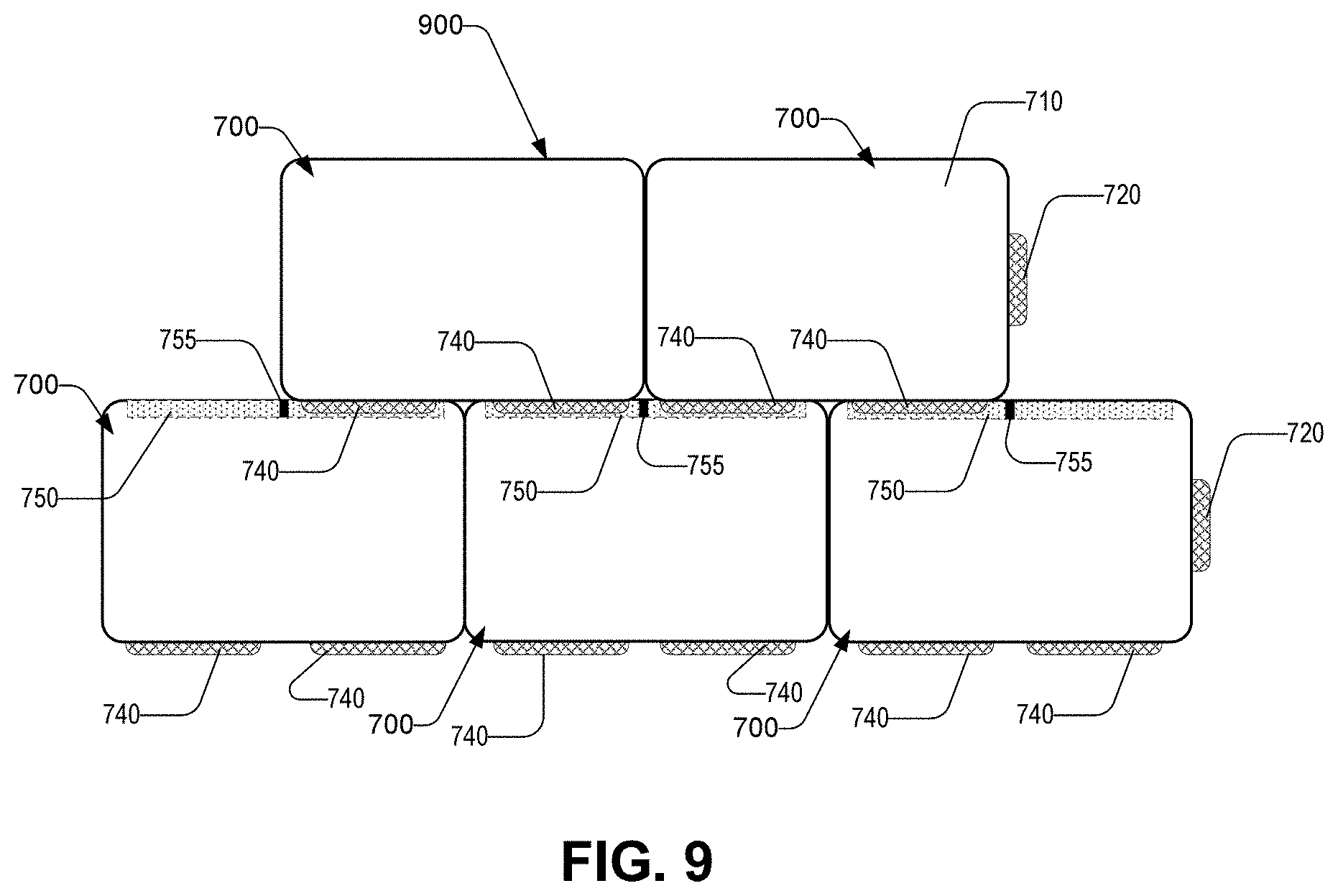 Patent US11779111 Figure 9 – Student smart desk and impromptu shielding system